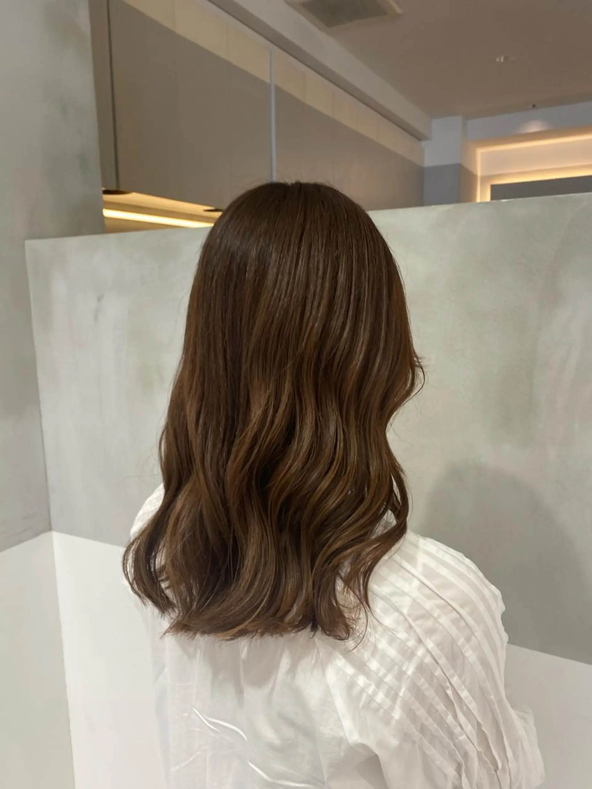 ロング カラー ベージュカラー ヘアカラー トリートメント ヘアセット ナチュラル/韓国💎 haruka 💎のヘアスタイル