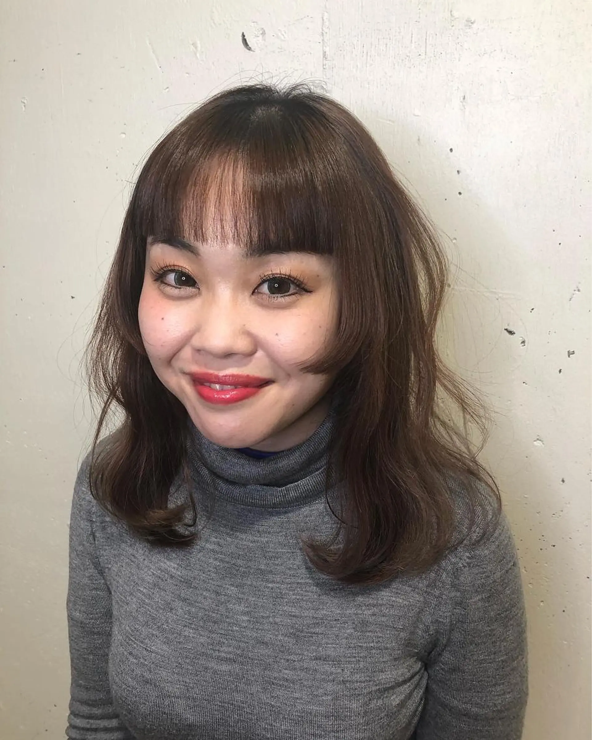 セミロング パーマ美容師 hanaのヘアスタイル