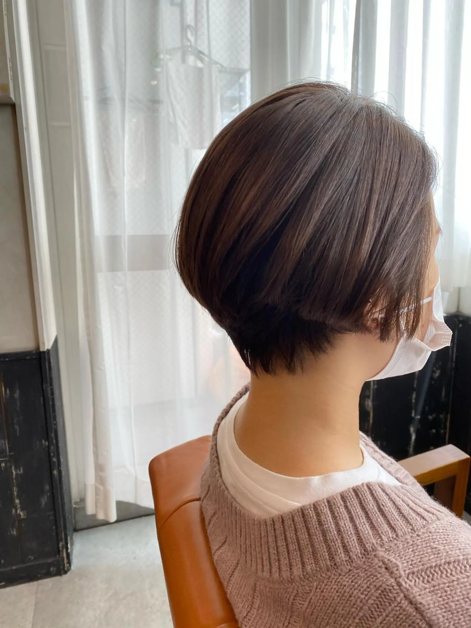 ショート カラー バレイヤージュ ミストバング ブリーチ ケアブリーチ フェイスフレーミング カット ヘアカラー トリートメント ヘッドスパ AUBE HAIRazul吉祥寺所属・綺麗な髪質にしたい方 限定🌈清水 祥のヘアスタイル