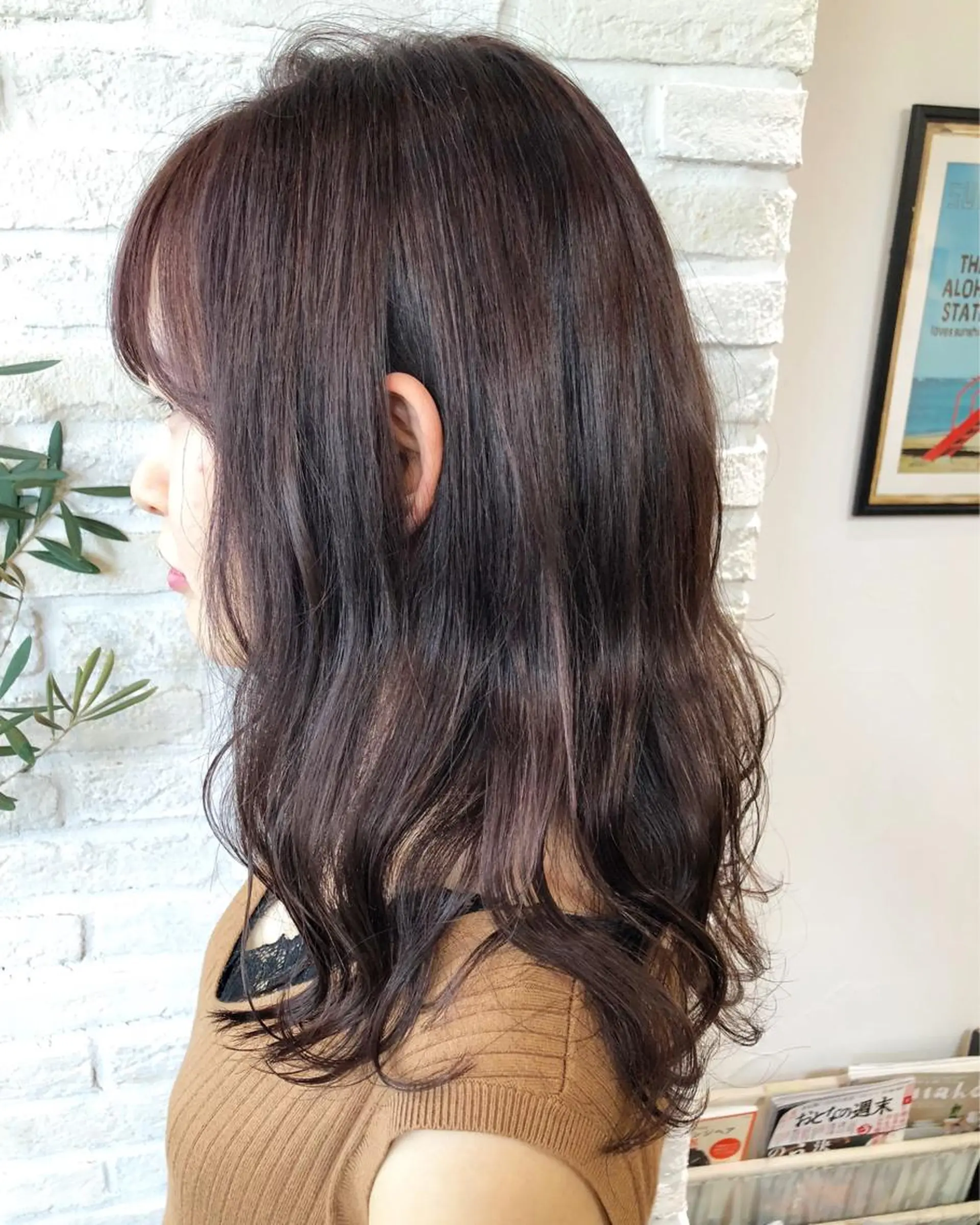 ミディアム カラー ヘアアレンジ イルミナカラー カット ヘアカラー 遠藤 拓馬のヘアスタイル