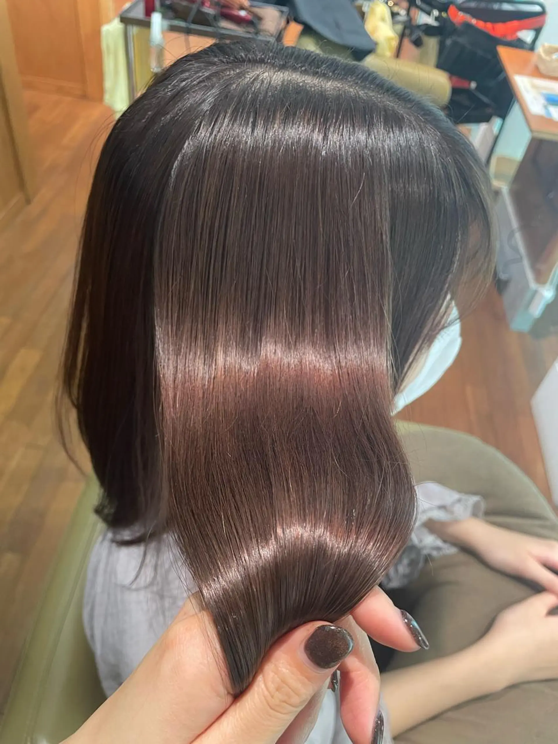 ミディアム カラー ベージュカラー ピンクカラー ピンクベージュ 🫧艶髪&髪質改善 YUKAのヘアスタイル