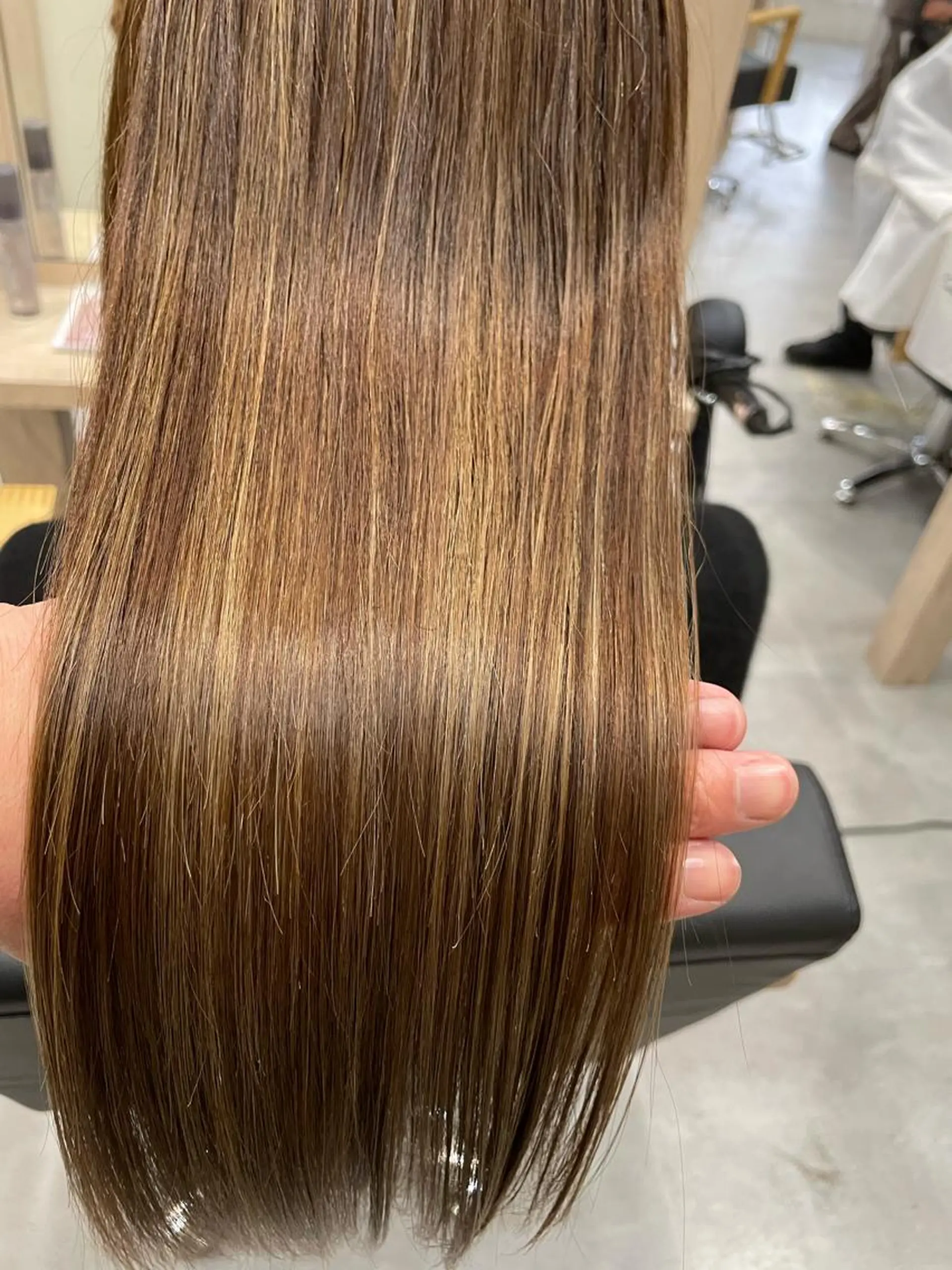 ロング ハイライト ヘアカラー 永田 まどかのヘアスタイル