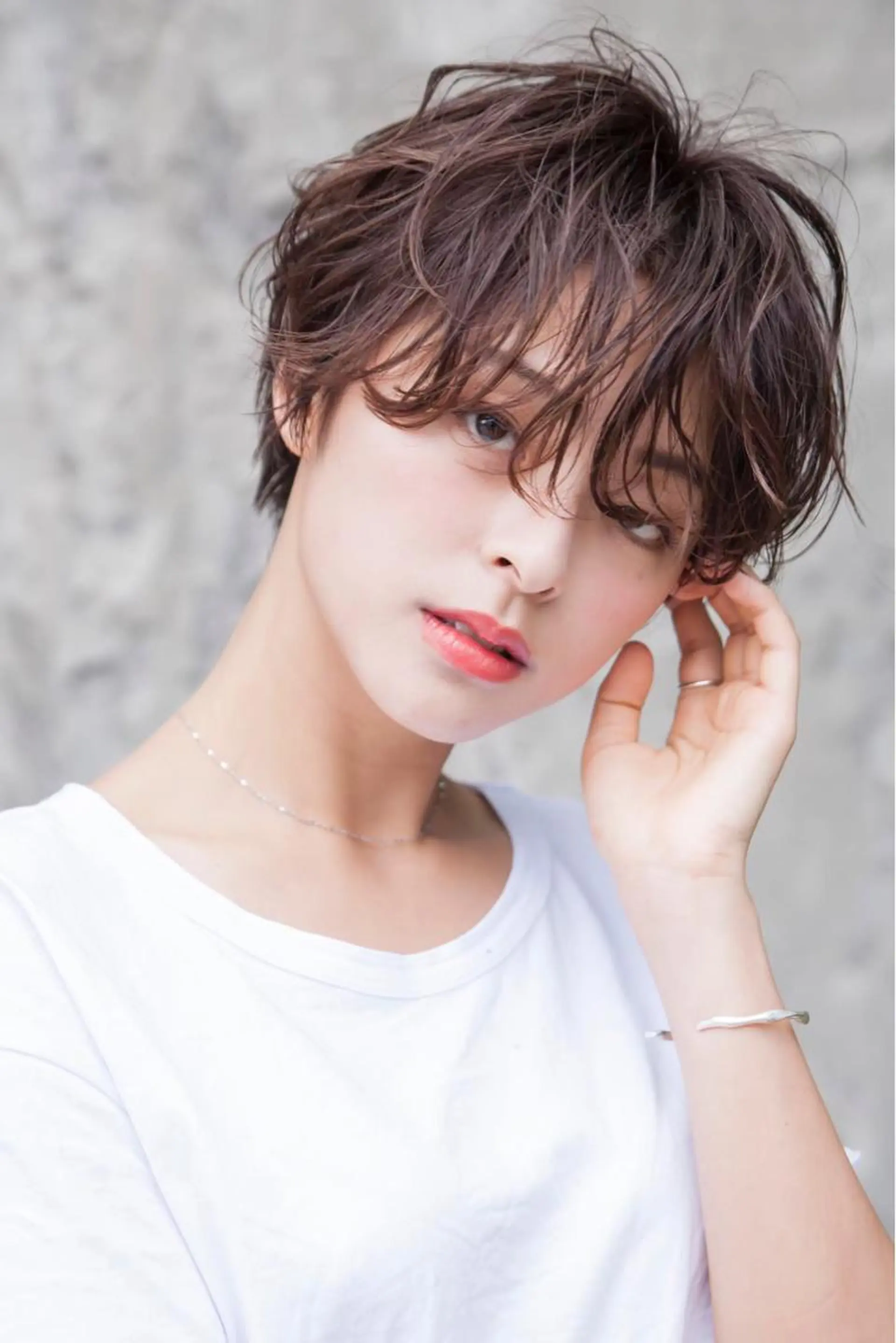 ショート ダブルカラー🤍 髪質改善／原島のヘアスタイル