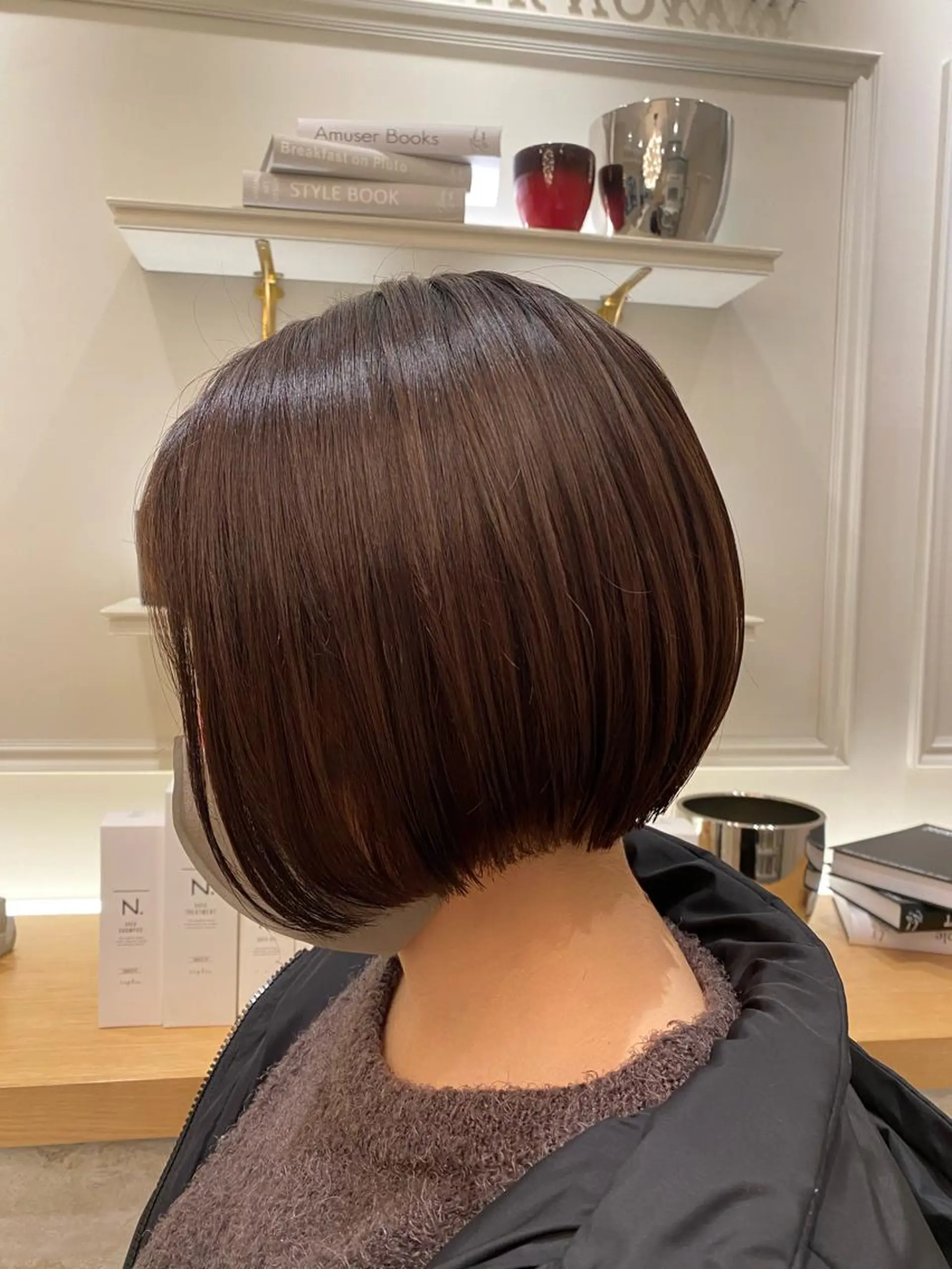 ショート グレージュ/レイヤー /韓国ヘア/RISAのヘアスタイル