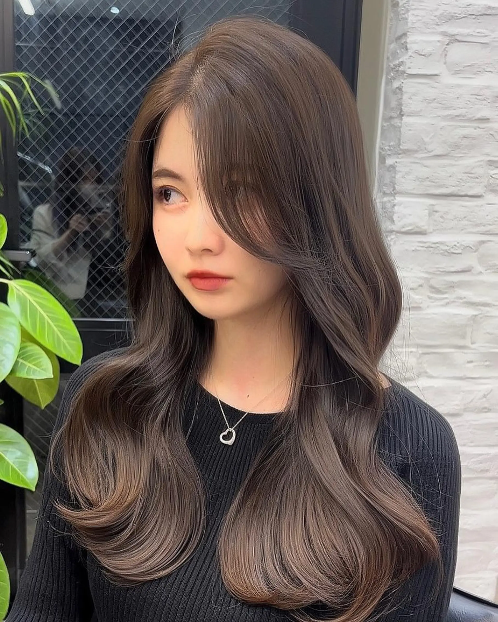 ロング カラー 韓国ヘア♡ 顔まわりカットayaのヘアスタイル