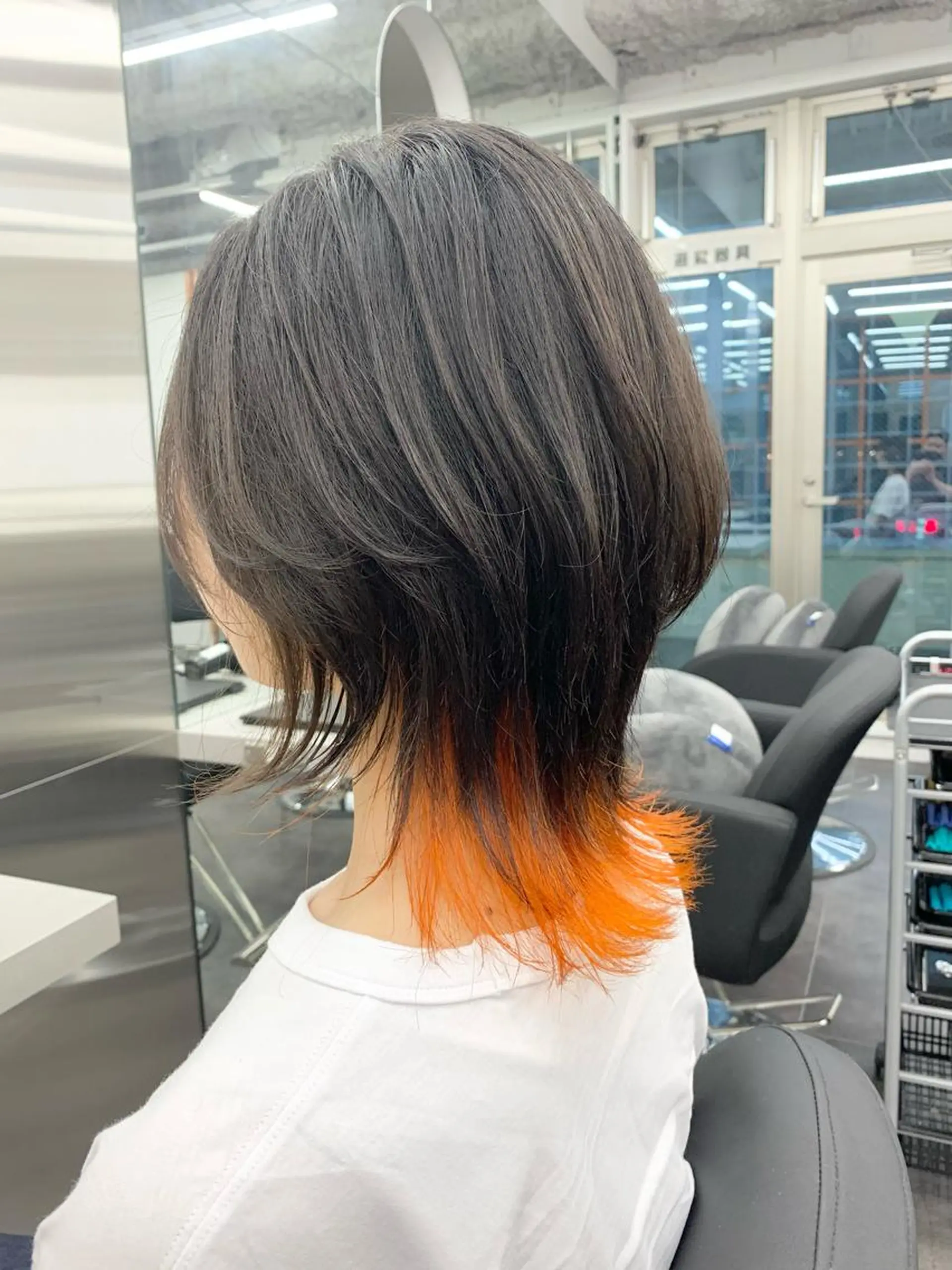 ミディアム カラー ブリーチ 透明感カラー ダブルカラー イヤリングカラー ハイライトカラー 店長担当🌟 矢吹ガブリエル🌟のヘアスタイル