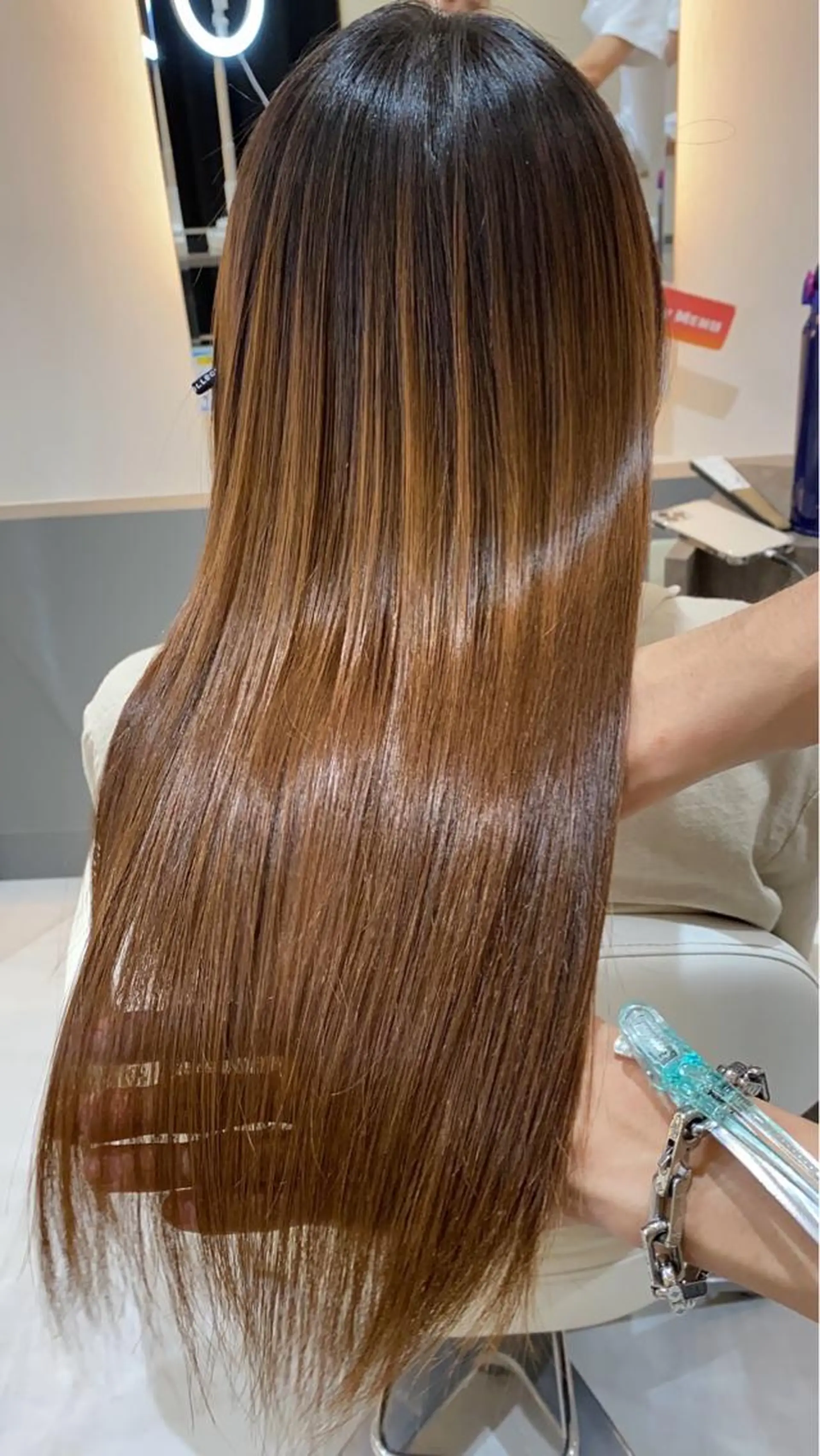 ロング 髪質改善 トリートメント 透明感カラー/ レイヤーkotonoのヘアスタイル