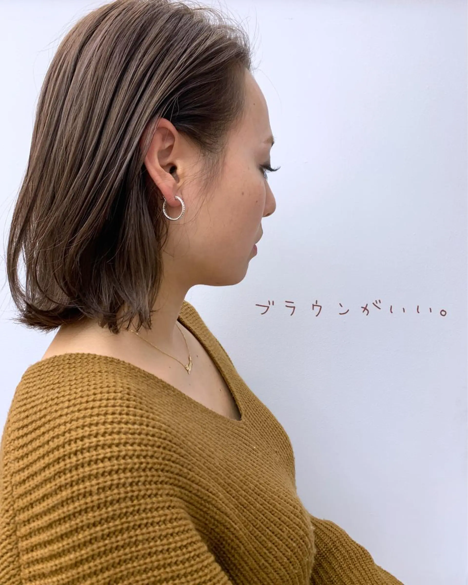 ミディアム カラー ブラウンカラー fhami 店長 髪質改善　DAITOのヘアスタイル