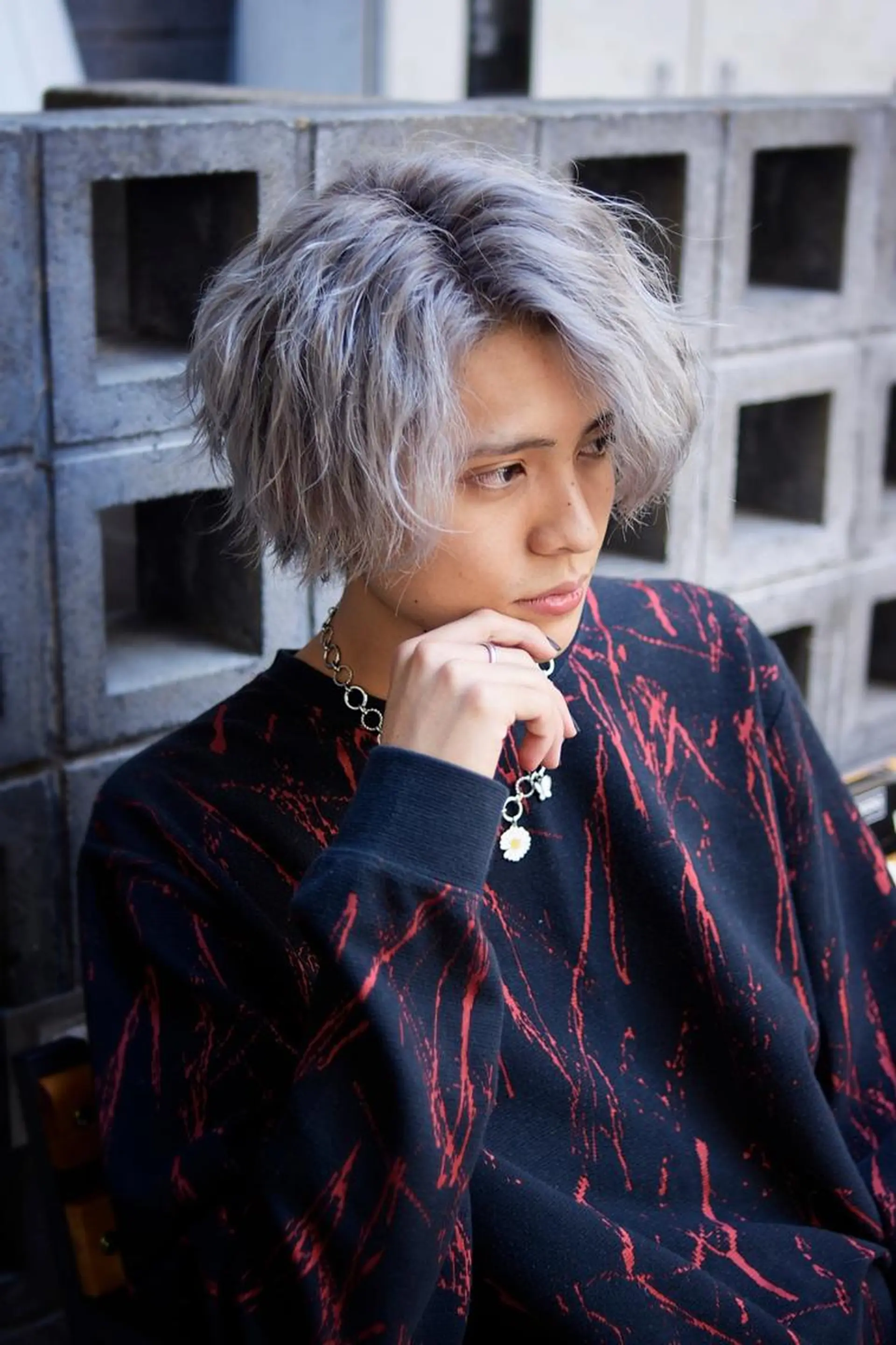 ミディアム カラー カット ヘアカラー ビューティービースト 新宿のヘアスタイル