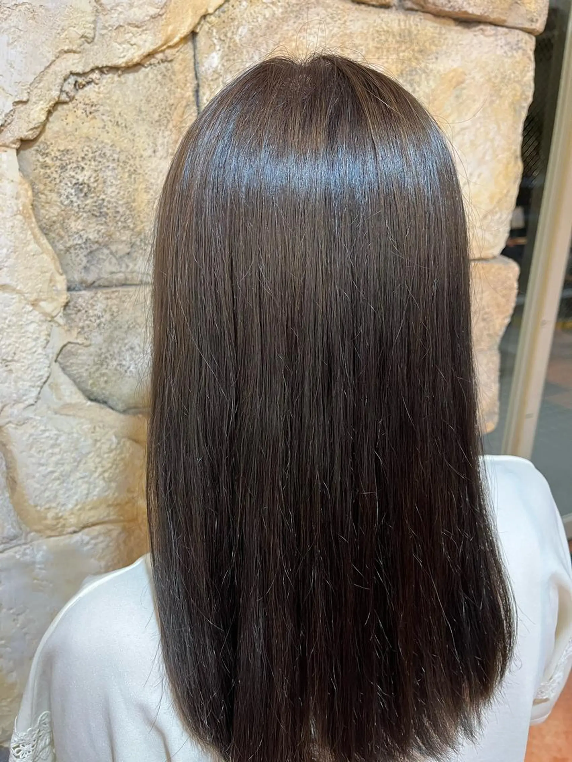 セミロング カラー ブルーカラー グレージュ 🌈鈴木 星凪🌈のヘアスタイル