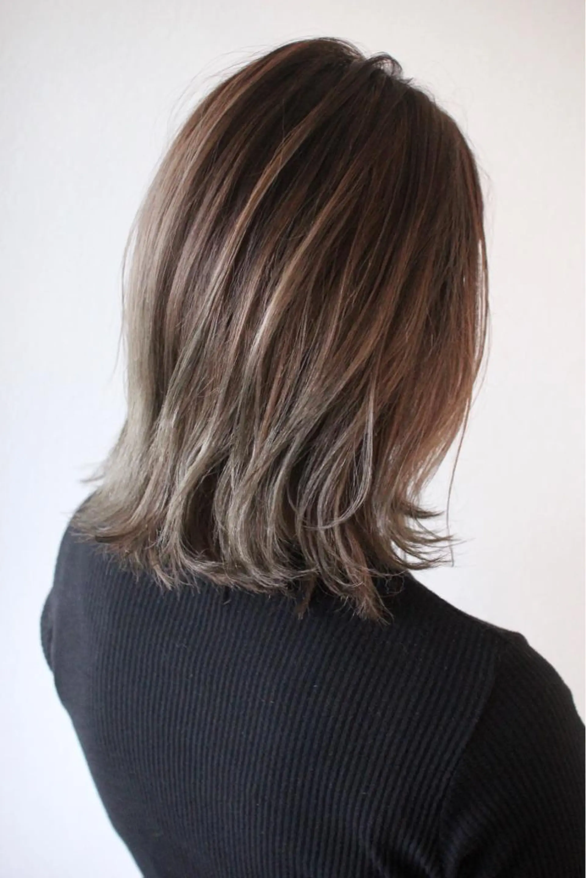 ミディアム カラー ハイライトカラー ハイライト ヘアカラー 安田 充宏のヘアスタイル