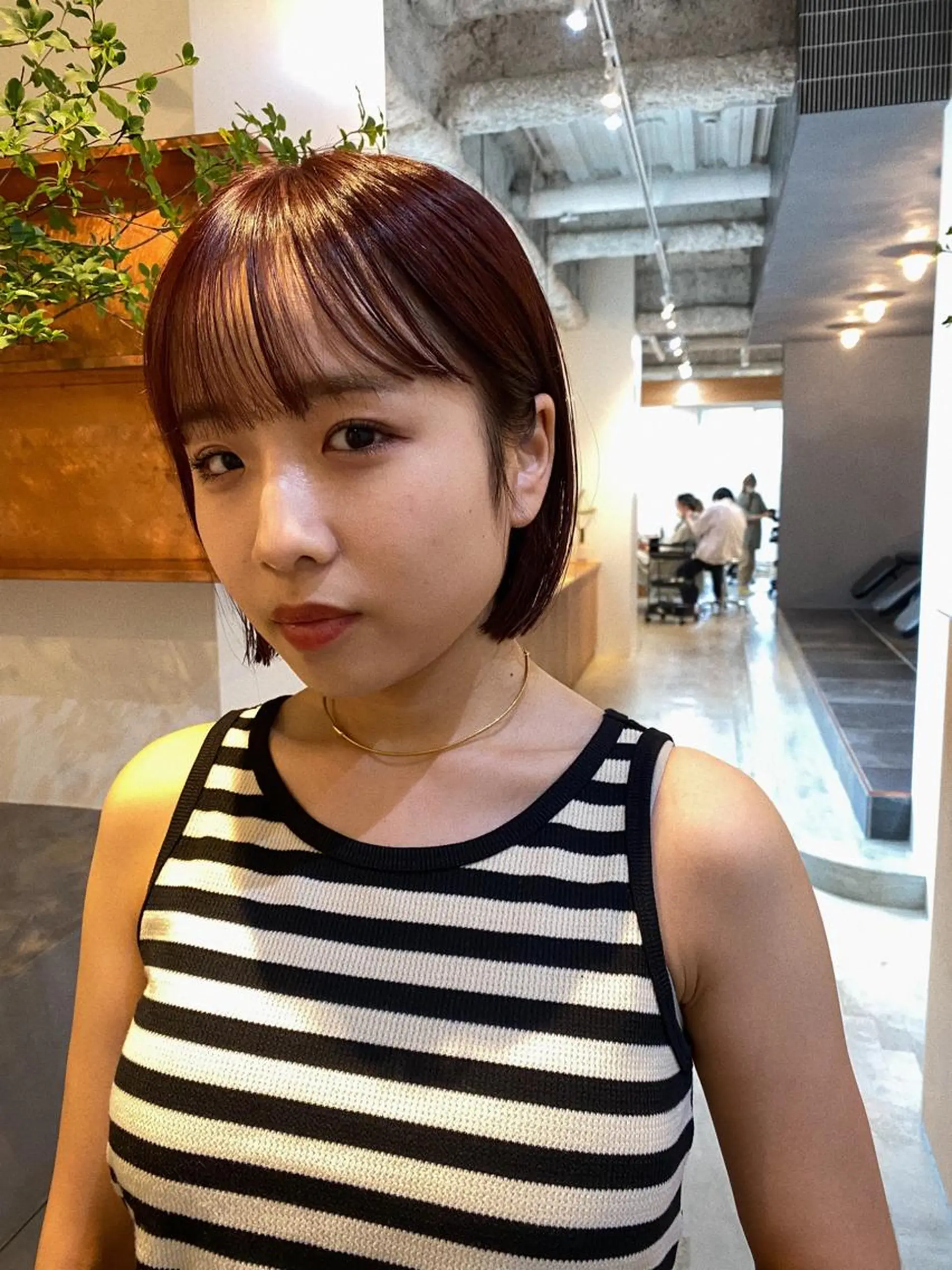 ミディアム カラー 砂原 ひよりのヘアスタイル