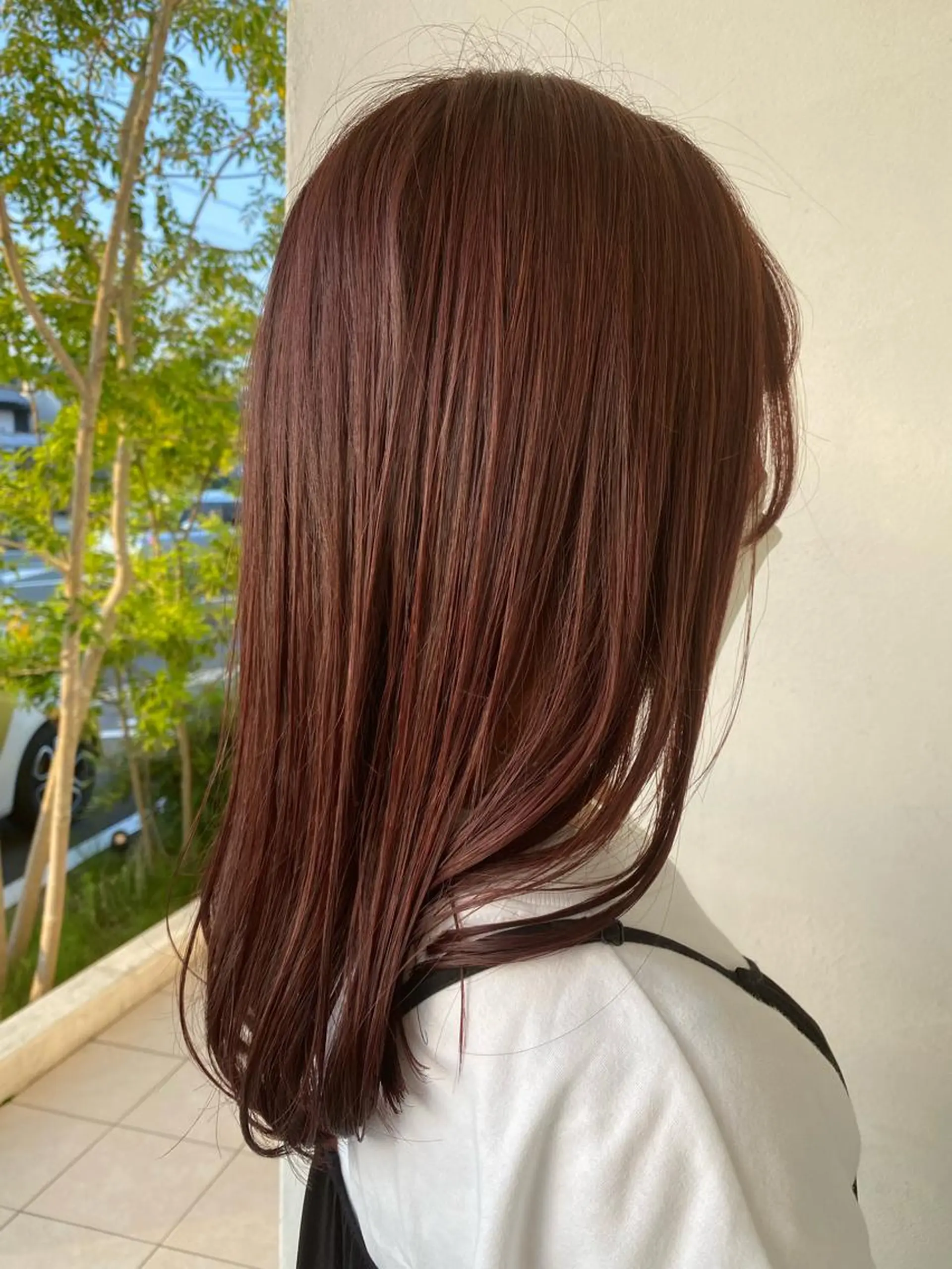 ミディアム カット ヘアカラー 髪質改善🤍艶カラー 🤍きわこのヘアスタイル