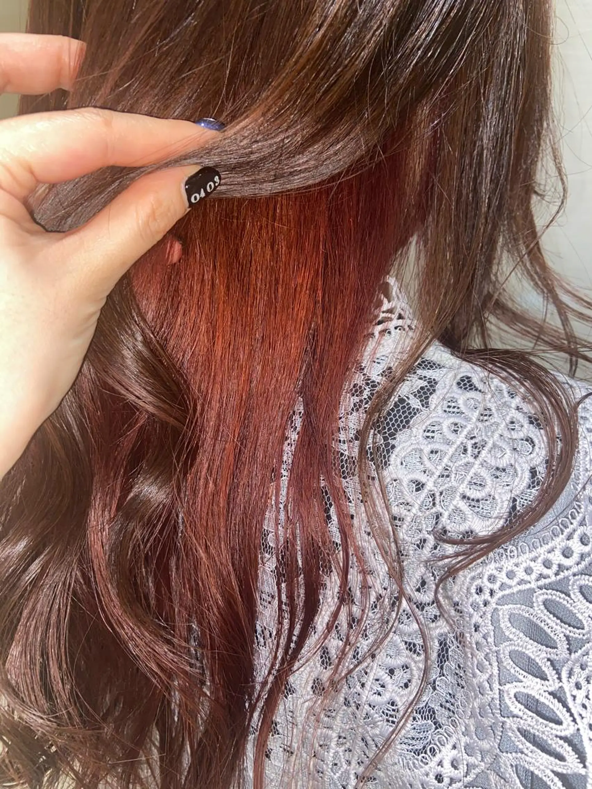 ロング カラー 縮毛矯正/艶カラー /美髪/ﾒｸﾞﾐのヘアスタイル