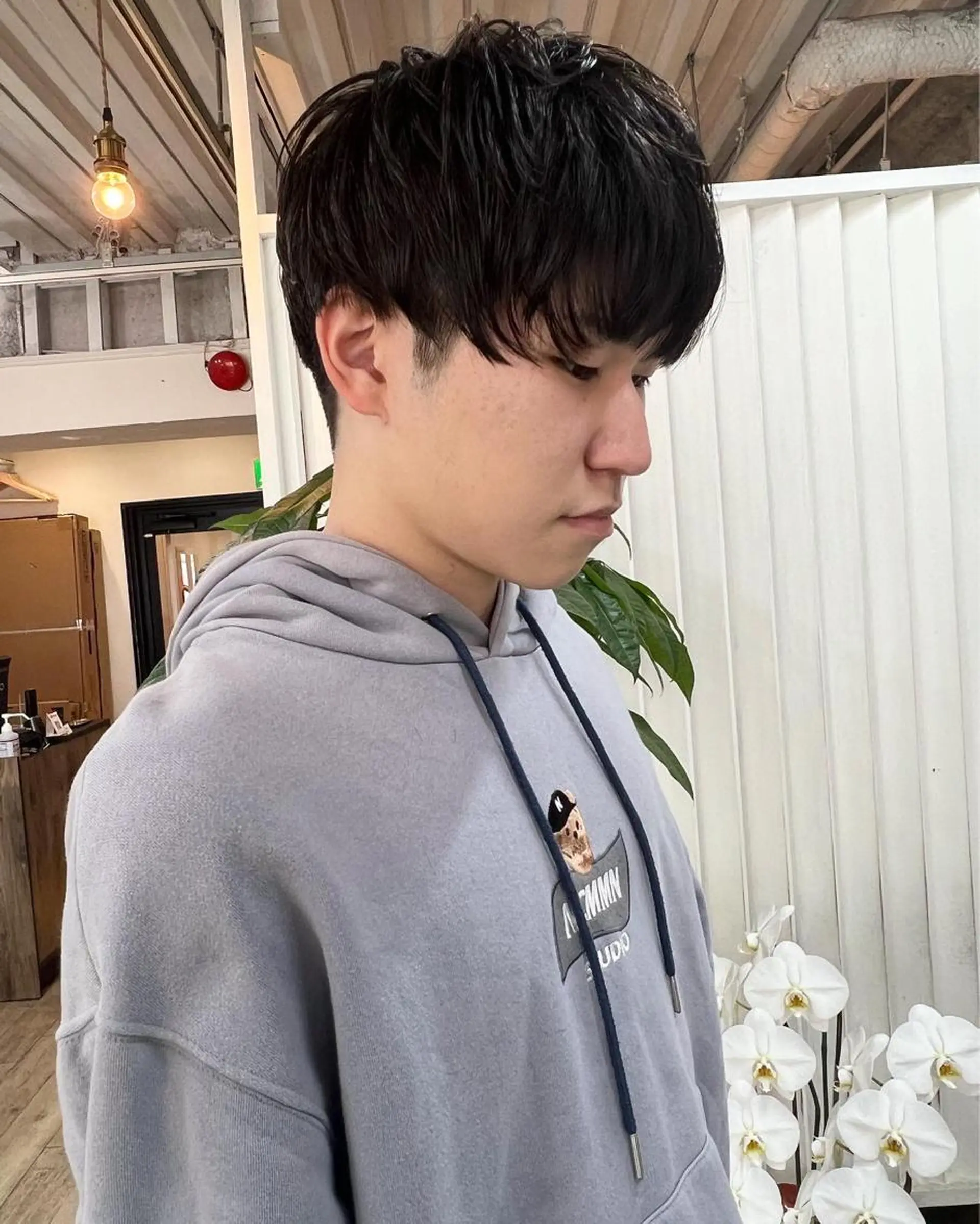 ミディアム カラー パーマ ヘアアレンジ メンズ 【池袋/スパイキー ショート】ⓝⓘⓜⓤのヘアスタイル