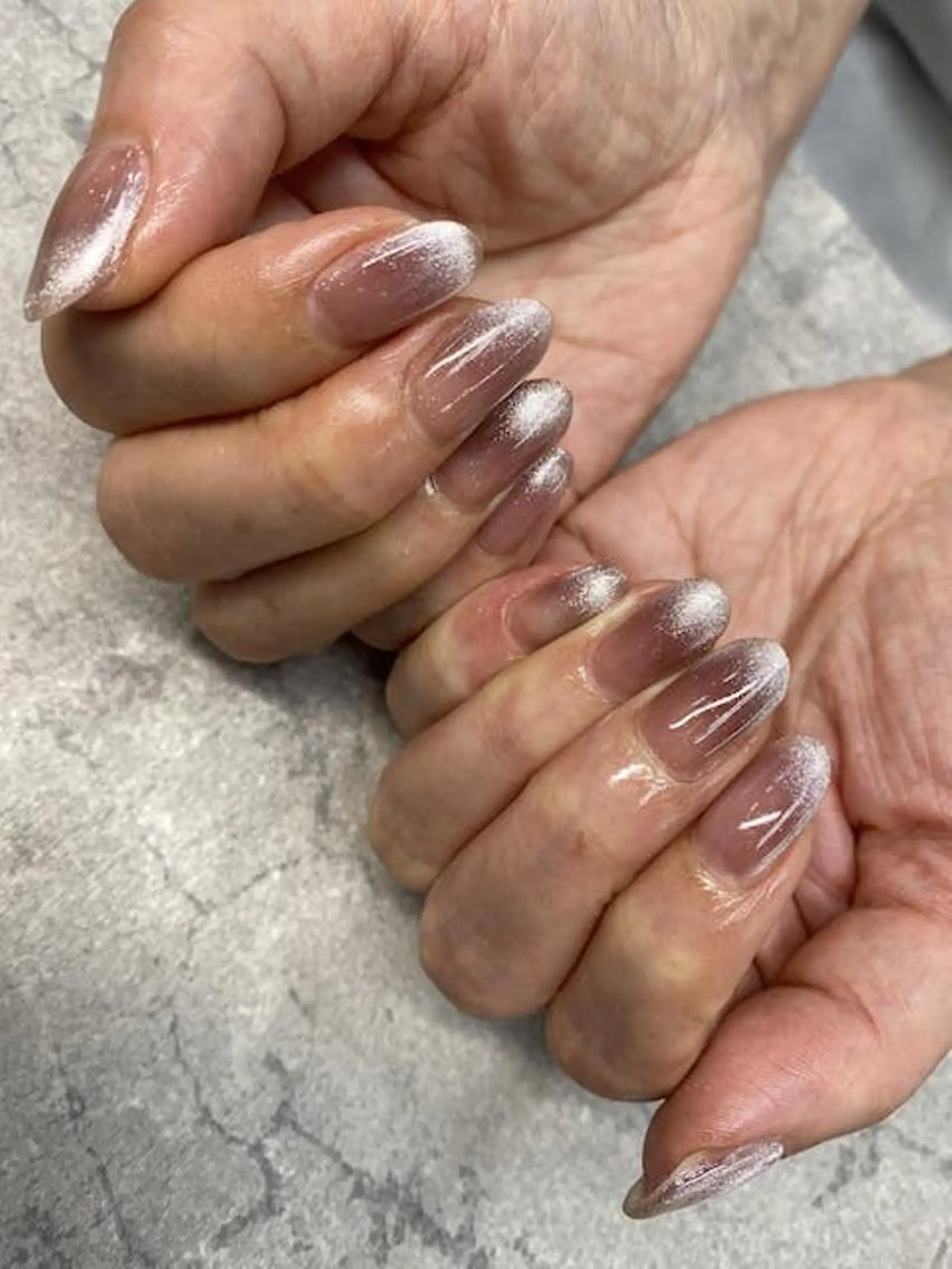 ネイル フットネイル フレンチネイル グラデーション キラキラネイル 韓国ネイル ハンドネイル FASTNAIL PLUS 新宿店のネイルデザイン