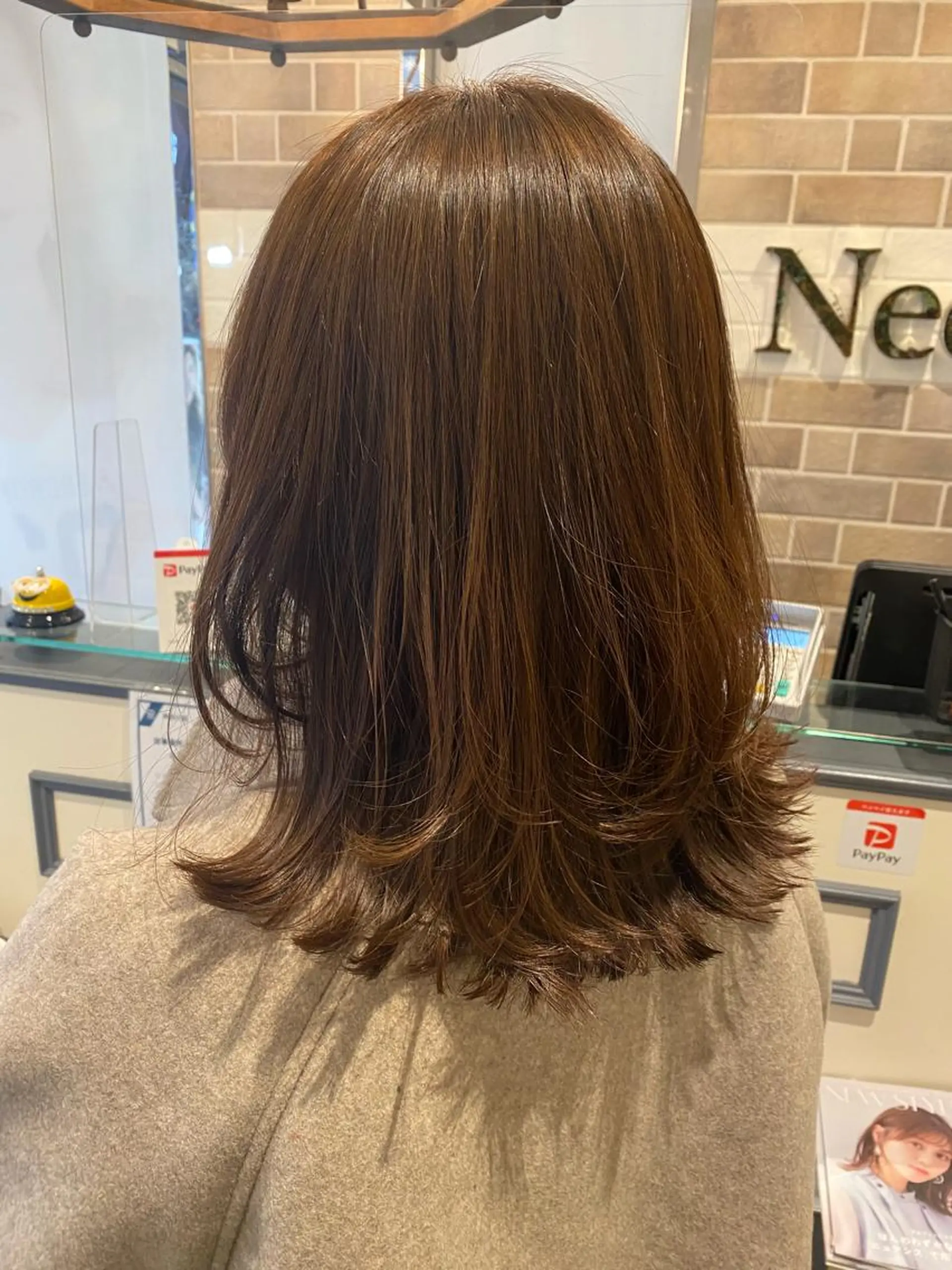 ミディアム カラー カット ヘアカラー トリートメント 宮内 真乃のヘアスタイル