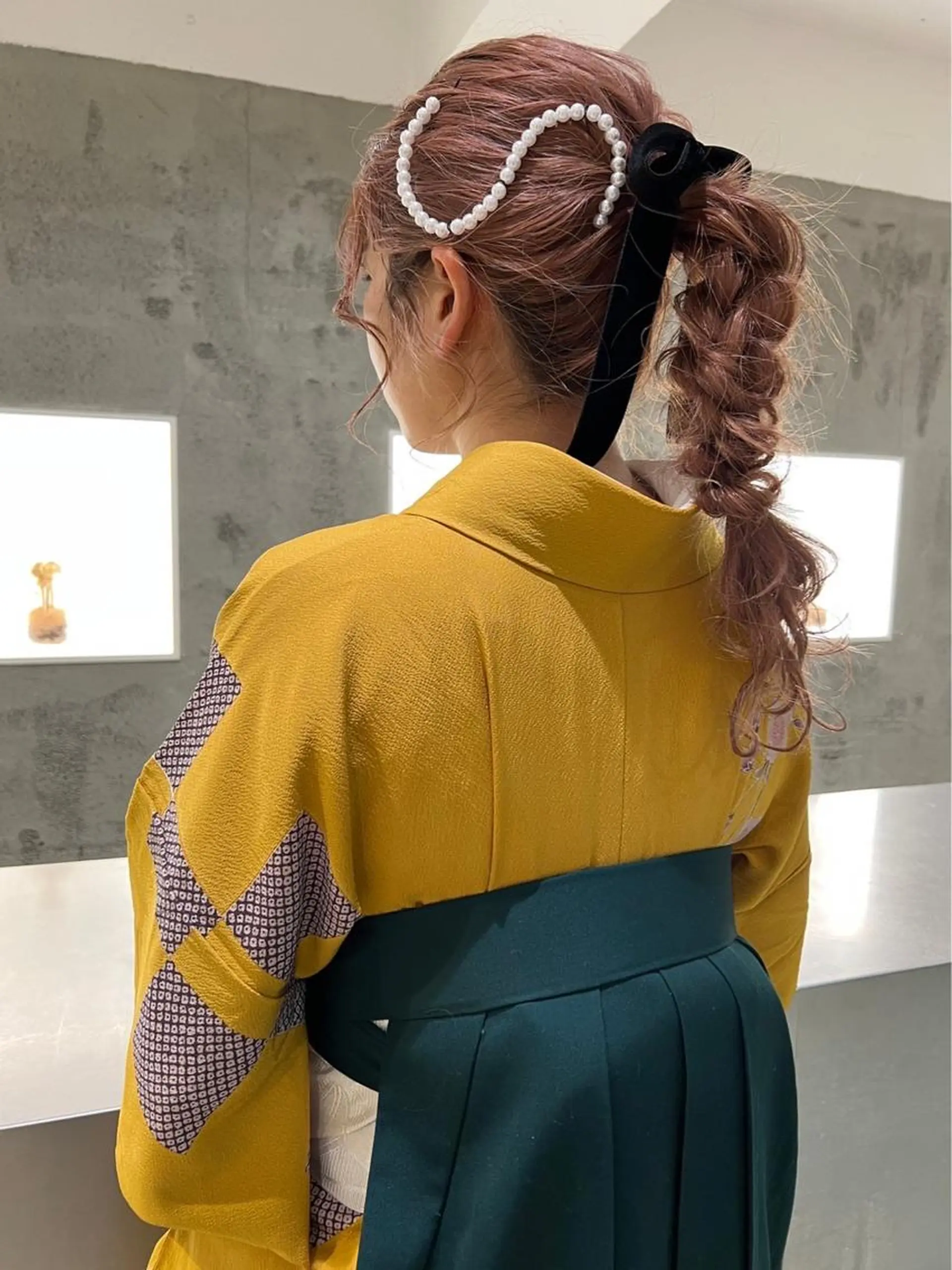 ロング 着付け 韓国ヘア🇰🇷/ レイヤーカット✂︎のヘアスタイル