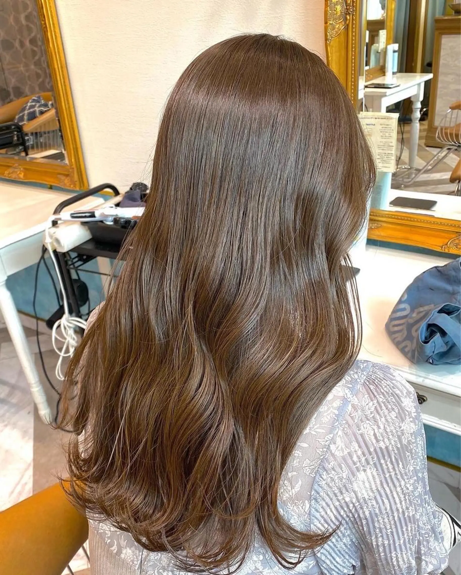 ロング カラー カット ヘアカラー トリートメント レイヤーカット /透明感カラー西田のヘアスタイル