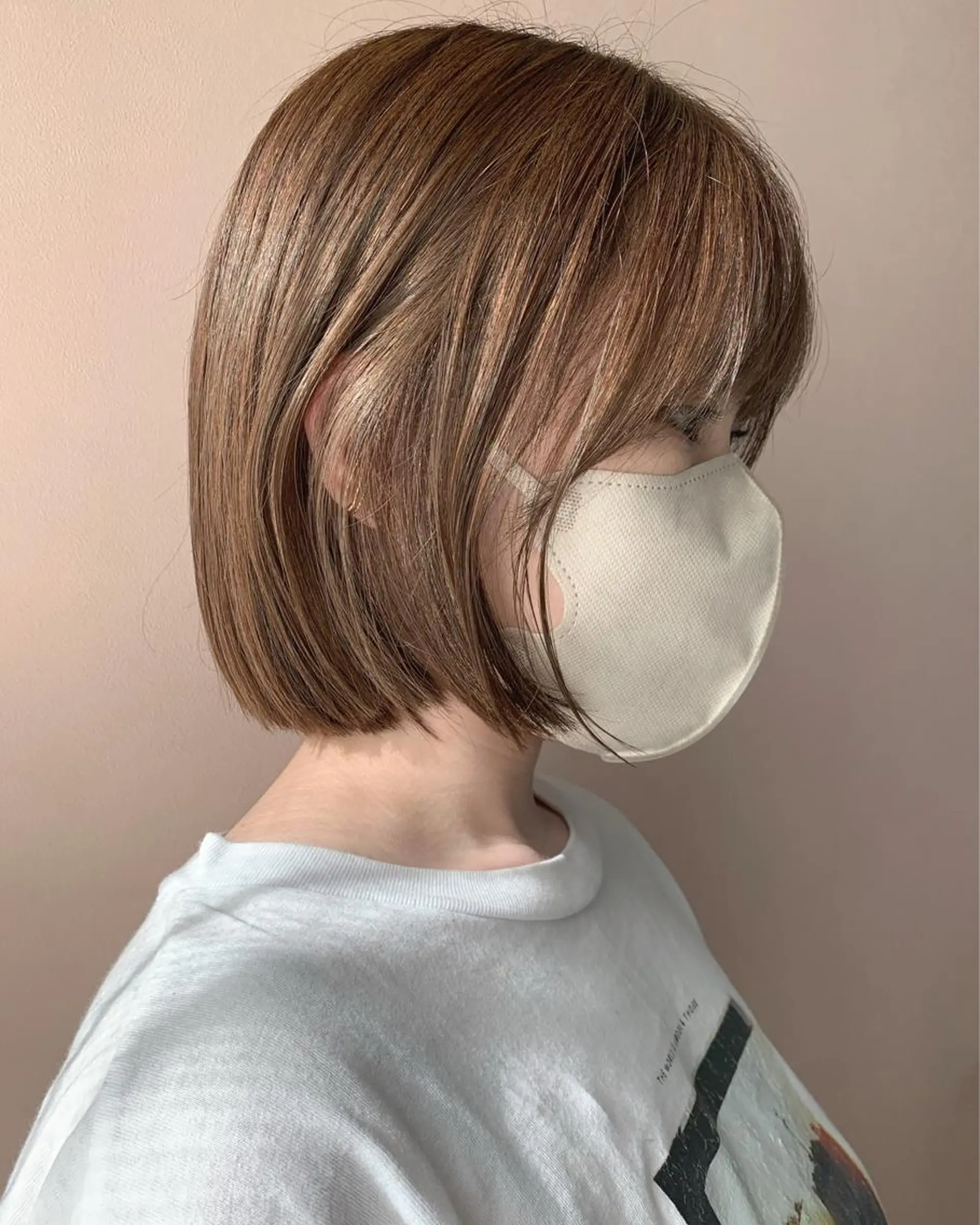 ショート カラー ベージュカラー ブリーチ ダブルカラー ブリーチなしカラー カット ヘアカラー トリートメント hub hair レイヤー/透明感のヘアスタイル