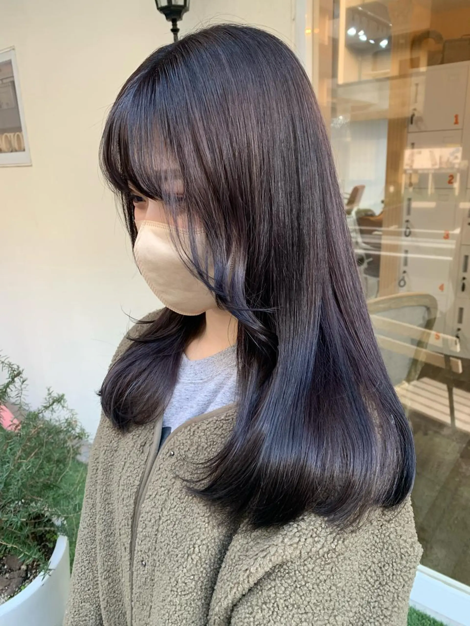 ロング カット ヘアカラー トリートメント ヘッドスパ 田中 優衣のヘアスタイル