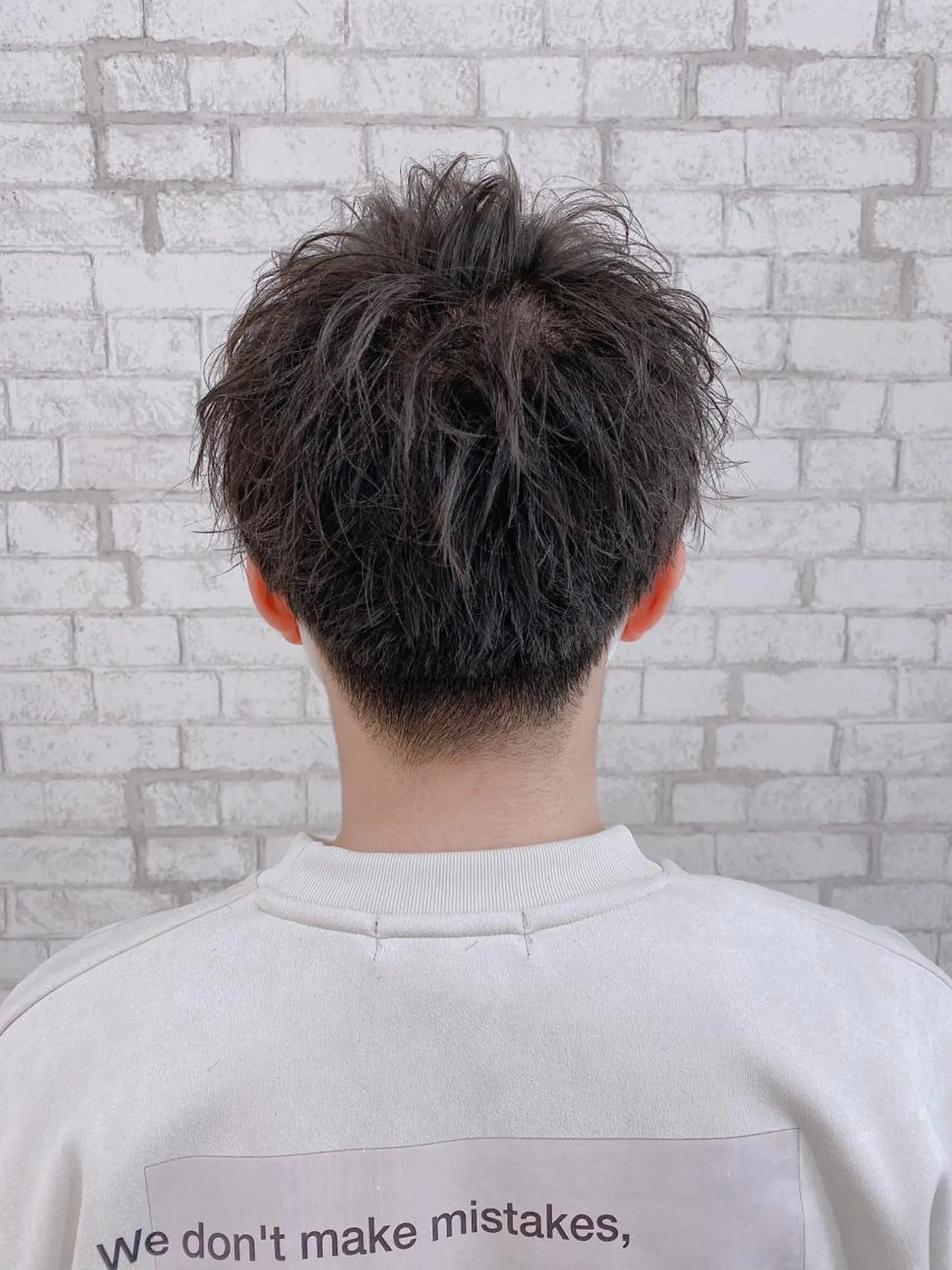 ショート ヘアアレンジ メンズ カット ブリーチなし艶カラー 東家のヘアスタイル