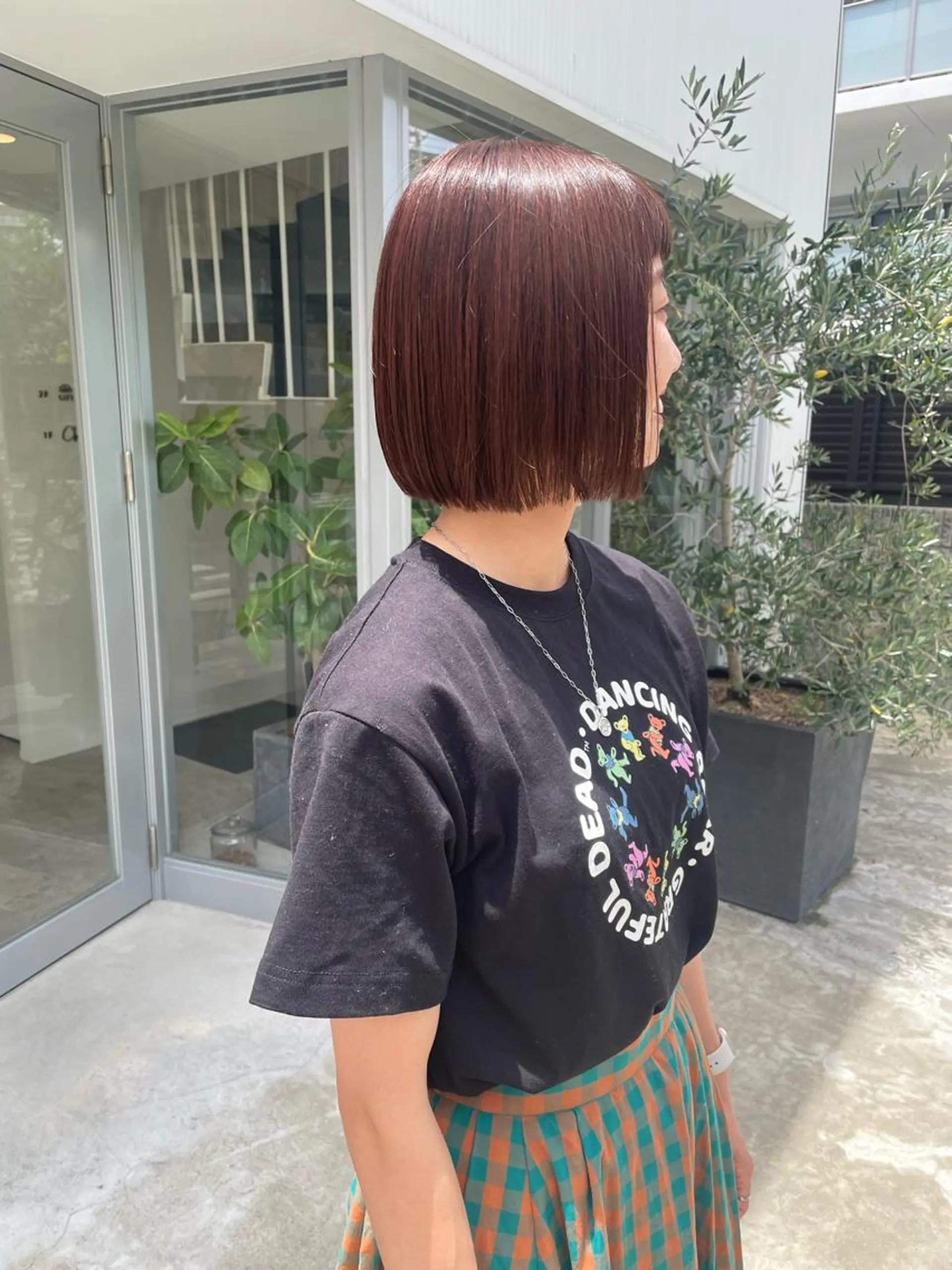 ショート カラー クニモトハルナ ボブ/柔らかカラーのヘアスタイル