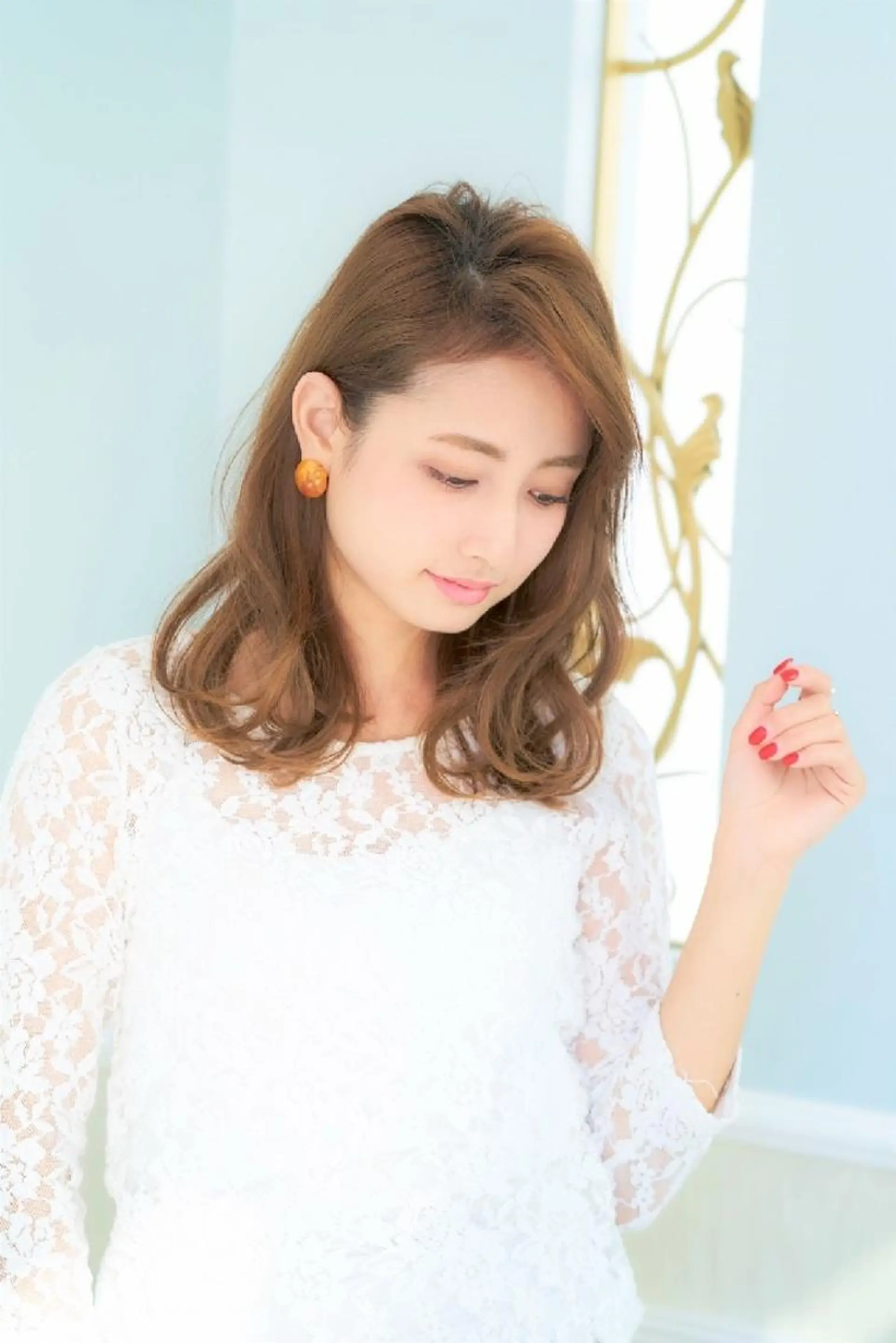 セミロング カラー パーマ 🐱higajo🐱 比嘉門(ヒガジョウ)のヘアスタイル