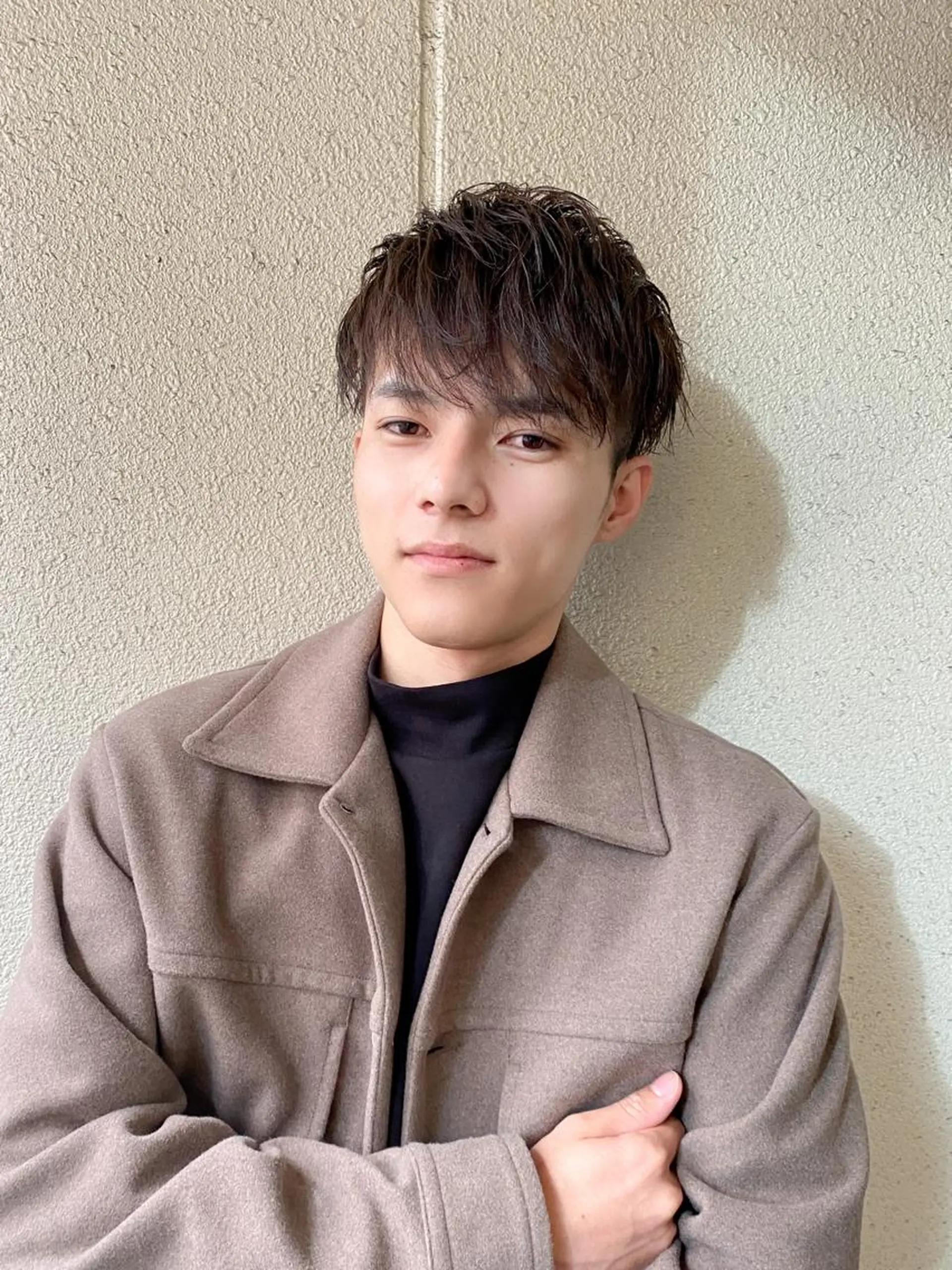 ショート カラー メンズ マッシュ グレージュ ボブ/髪質改善/ レイヤー/池澤慎人のヘアスタイル