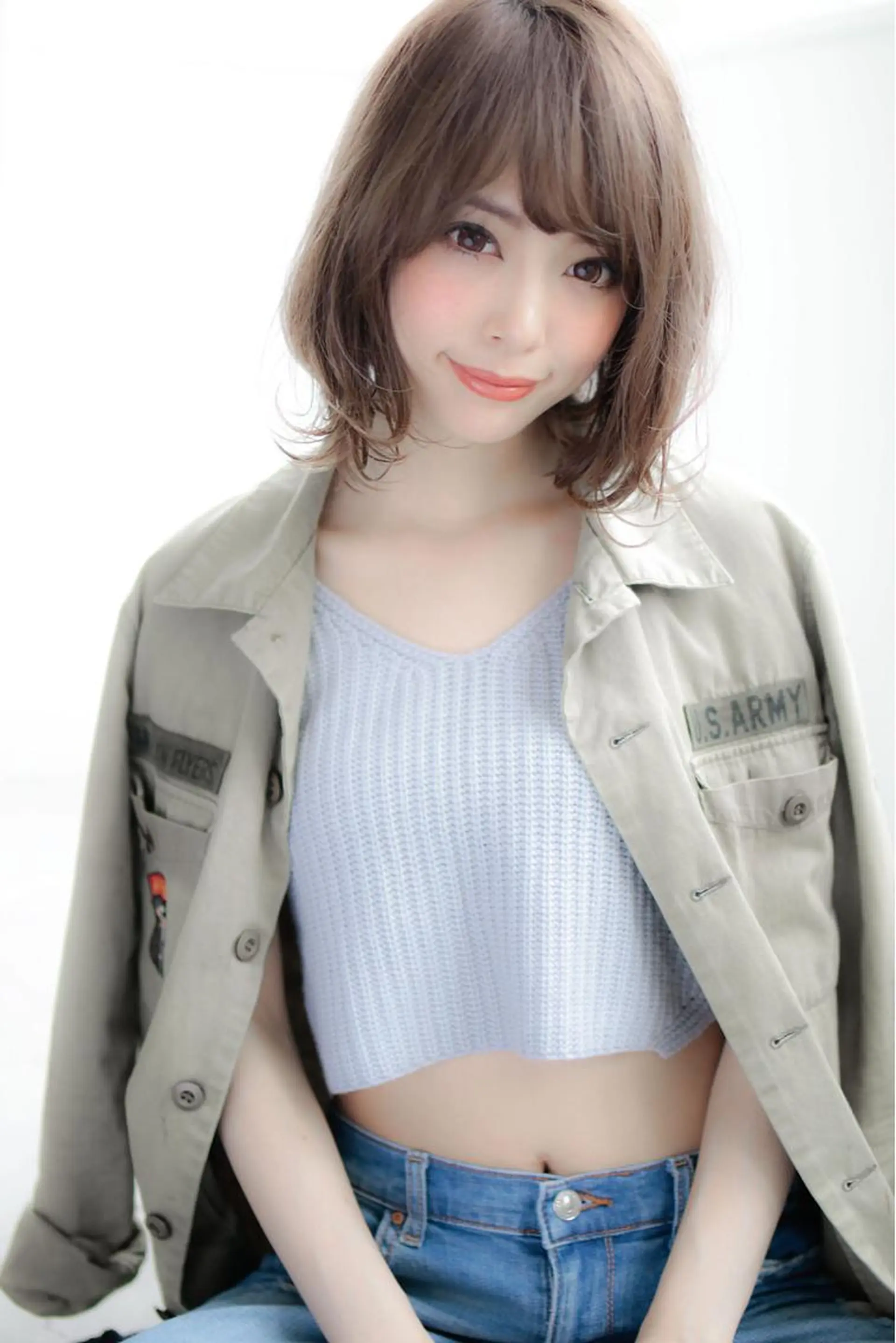 ミディアム パーマ うる艶/レイヤー 🪞池袋LAND🪞のヘアスタイル