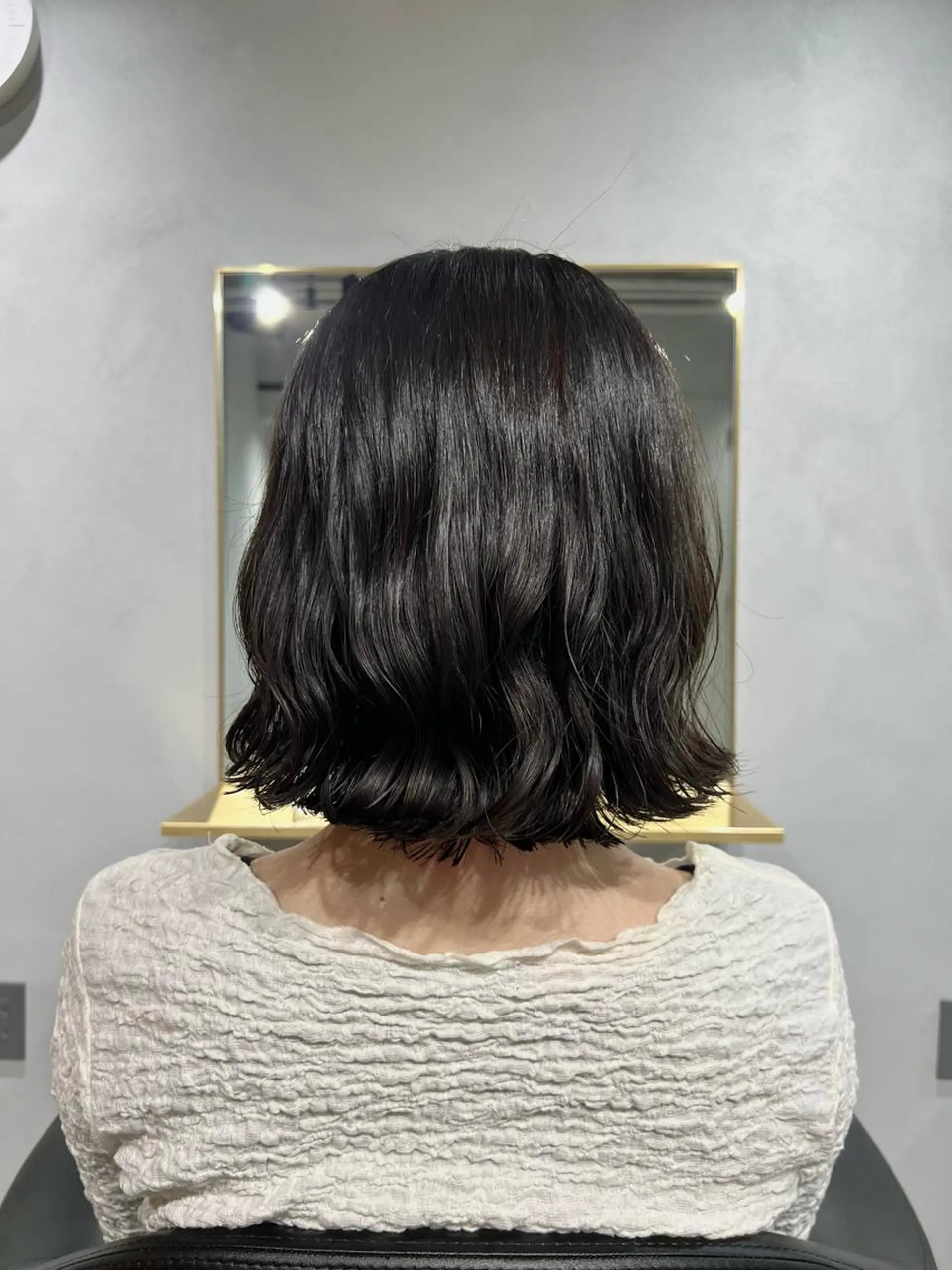 ミディアム カラー パーマ akane/ボブ /オリーブベージュのヘアスタイル