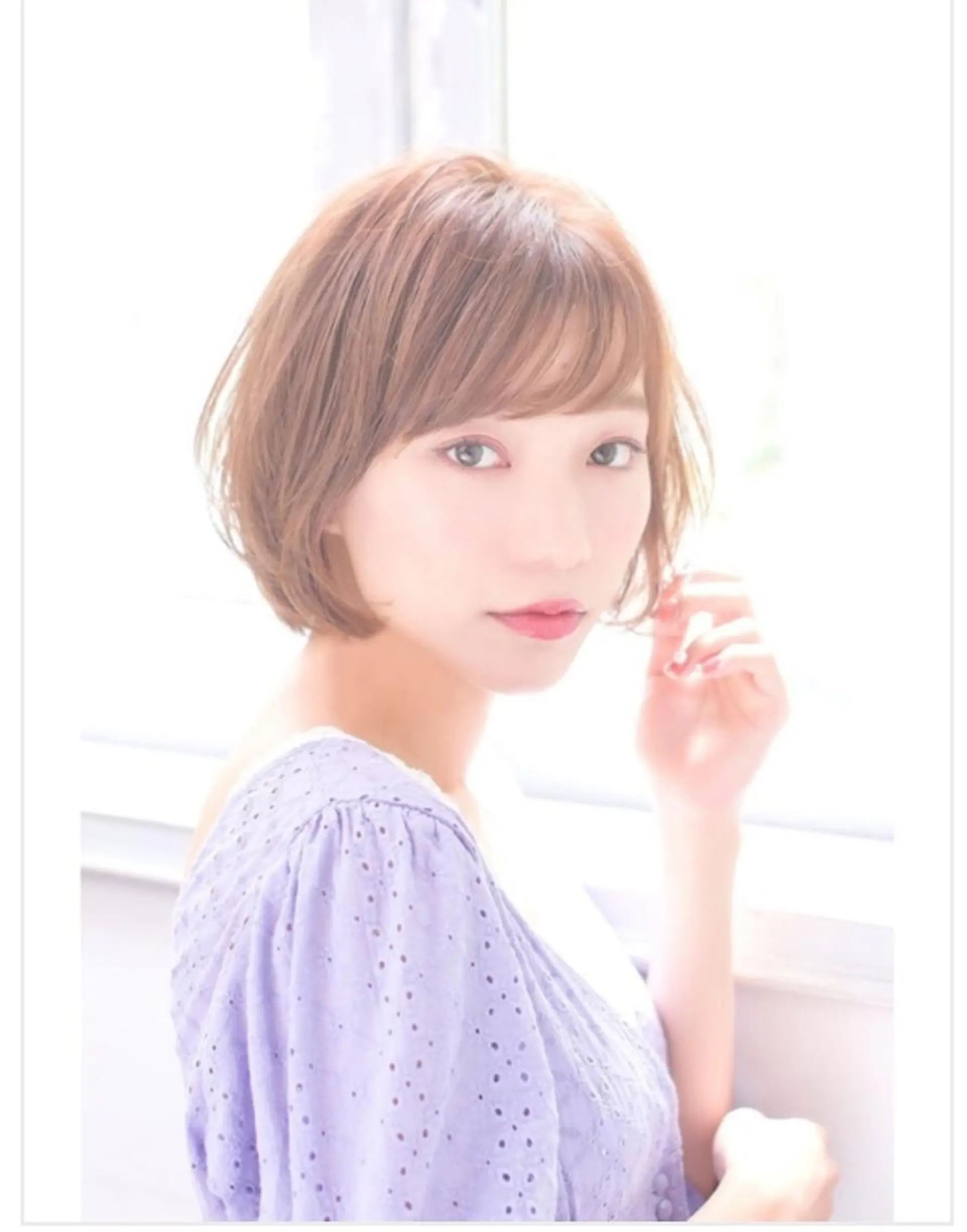 ショート カラー クボキ サヤのヘアスタイル
