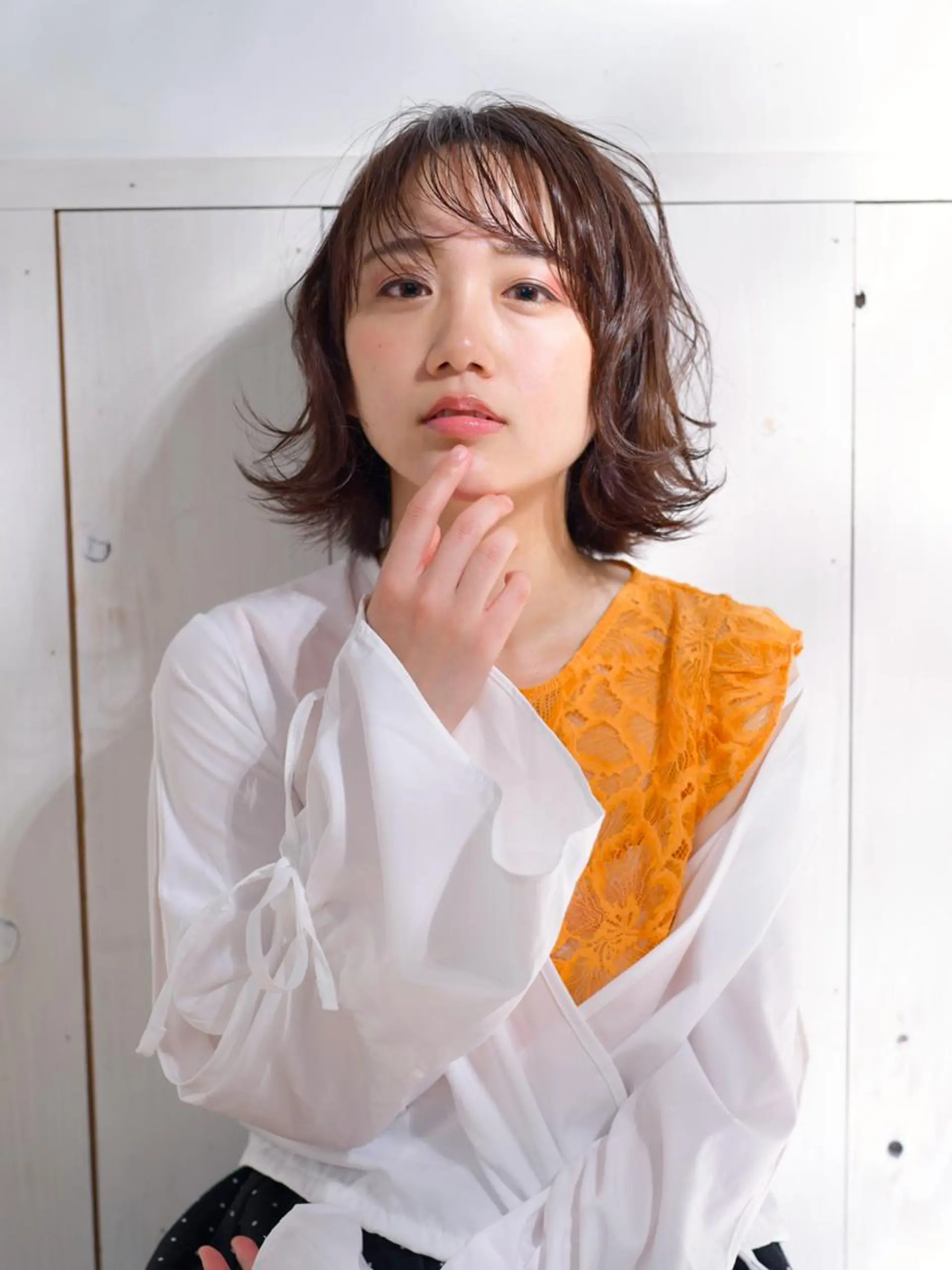 ショート カット ヘアカラー 乳井 悠香のヘアスタイル