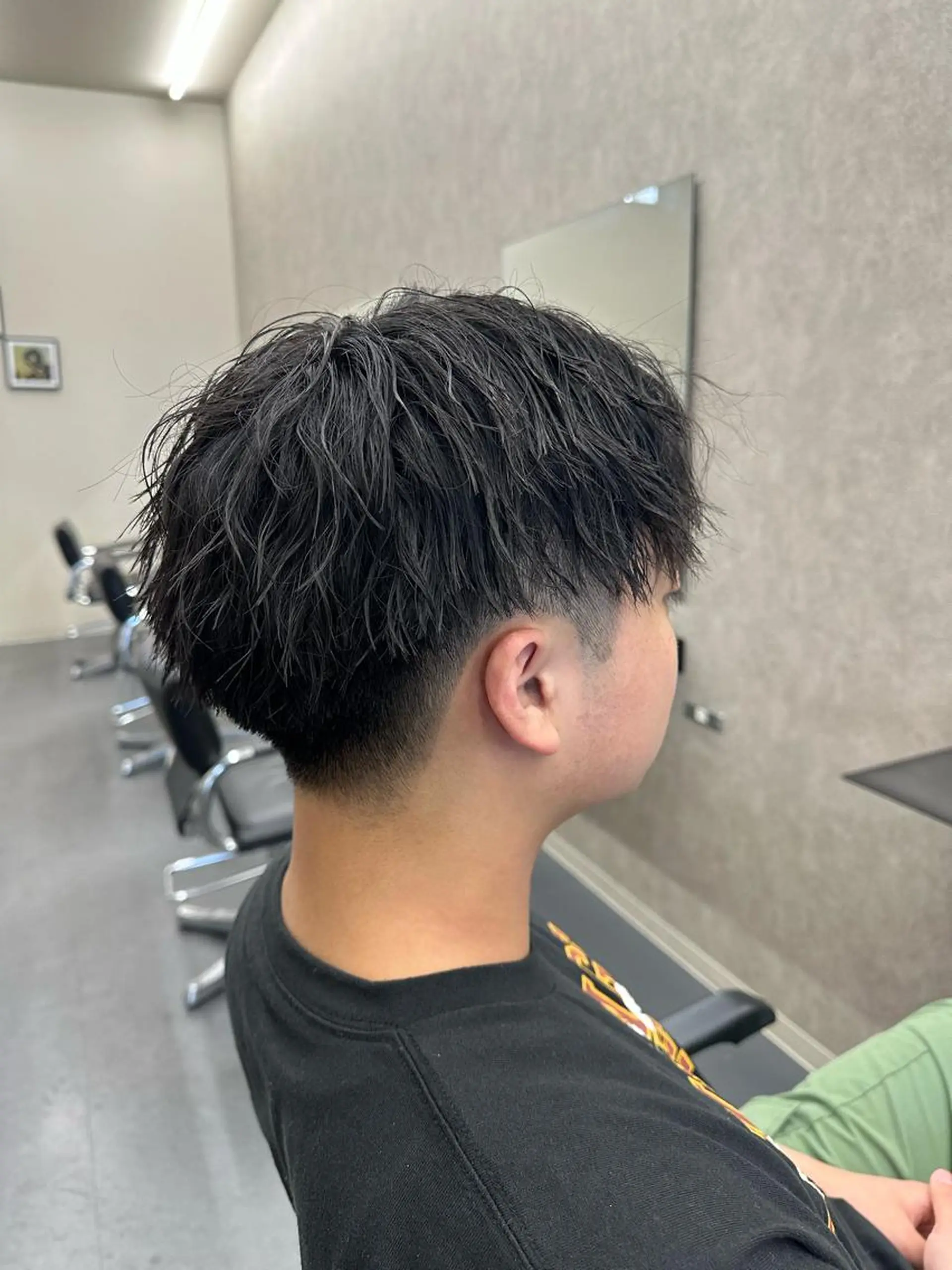 ショート ツイストパーマ 福田 拓人のヘアスタイル