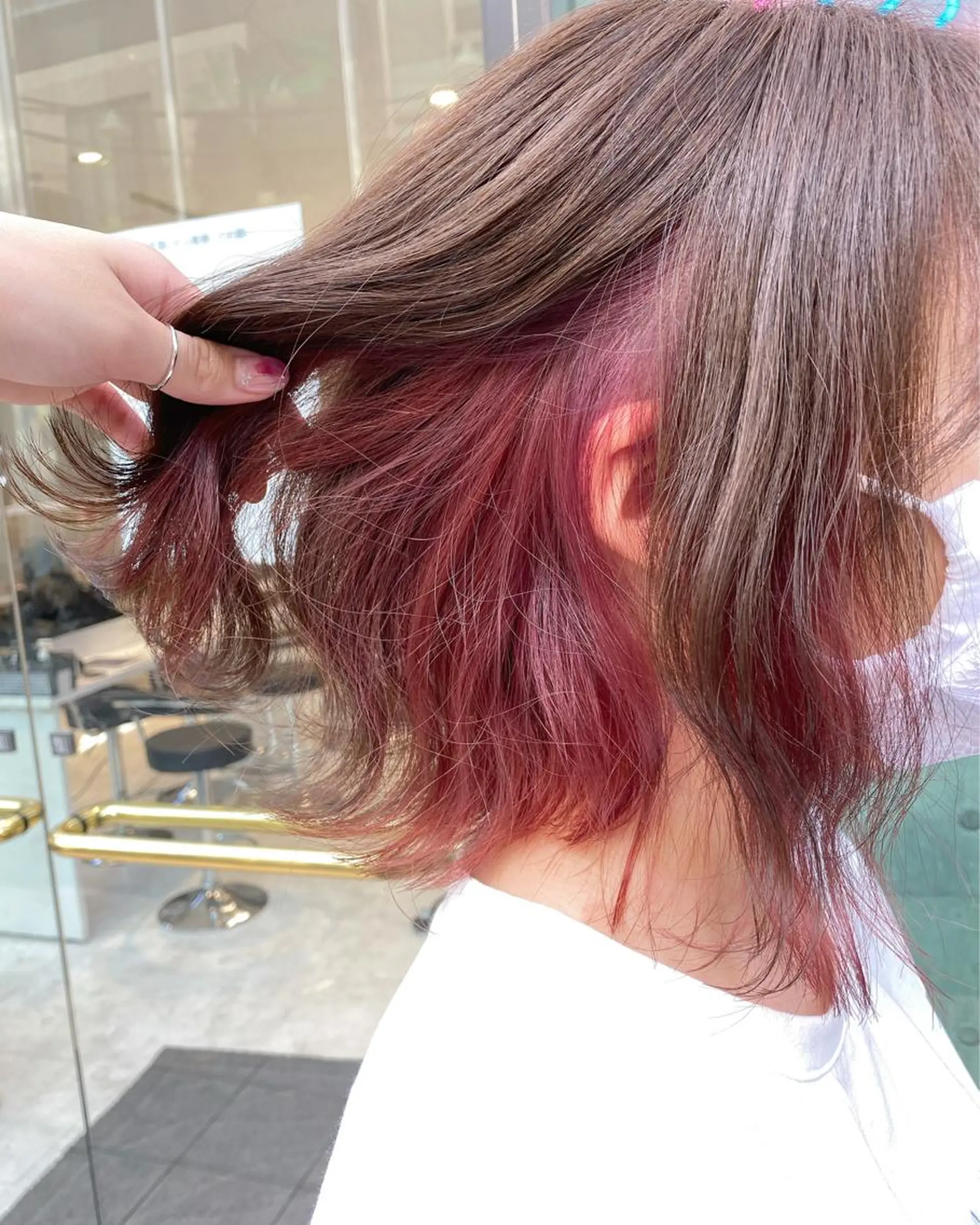 ミディアム 🤍ムラ修正ブリーチ 🤍原宿/YUUのヘアスタイル