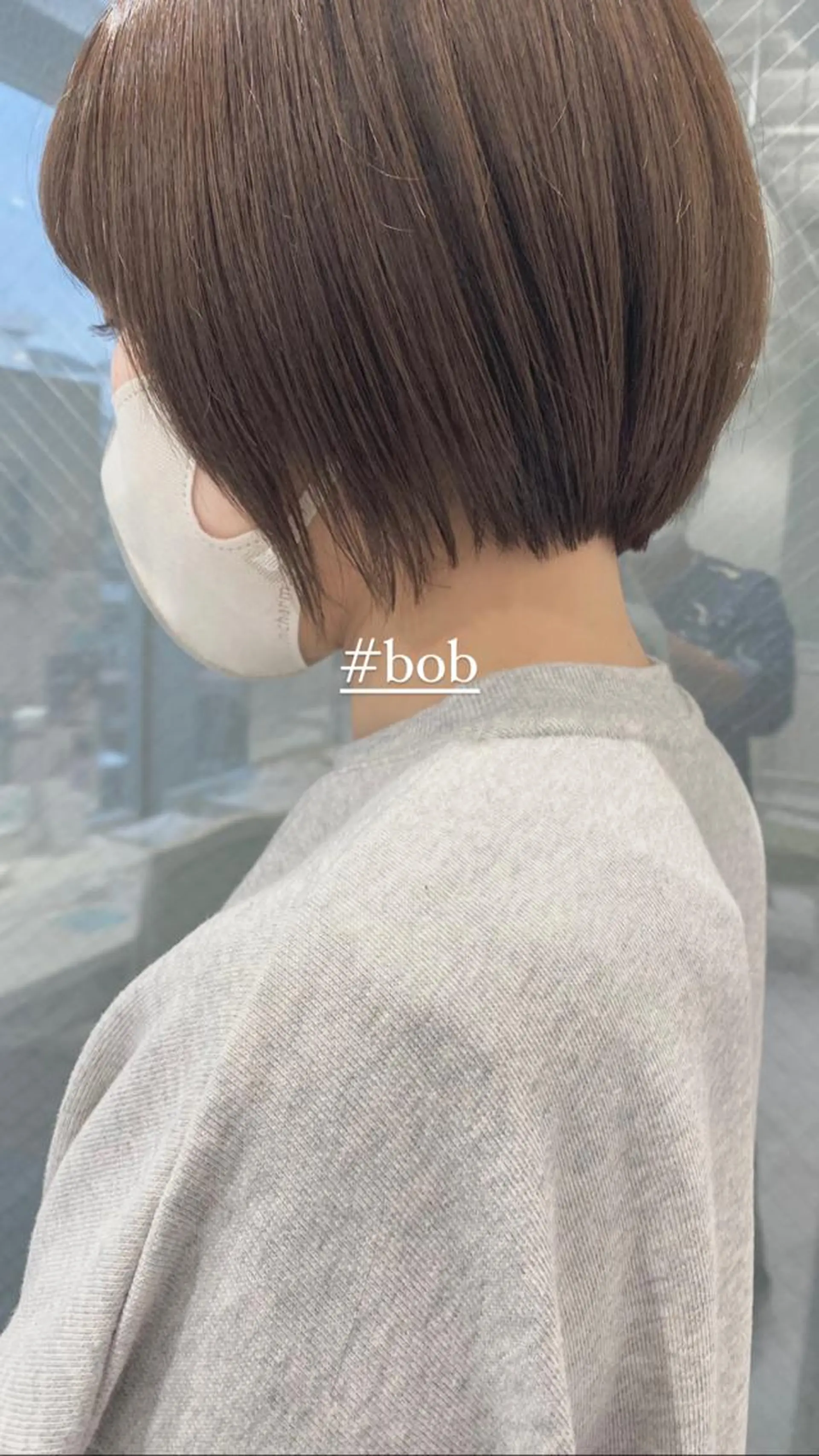 ショート カラー ボブ ボブ・レイヤーカット 吉敷航一のヘアスタイル