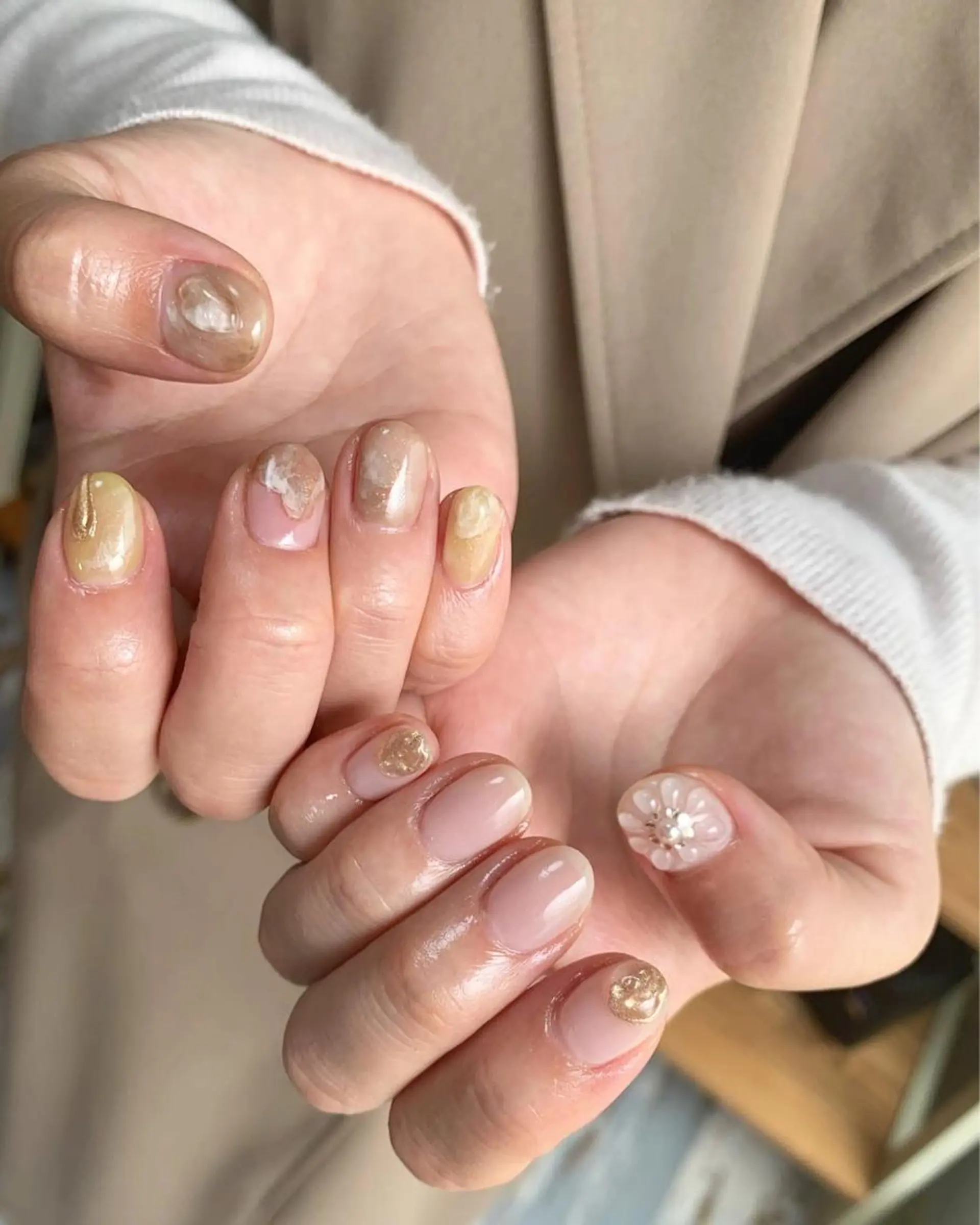 ネイル ハンドネイル 𝑡𝑖𝑎𝑚𓂃 きむらゆきののネイルデザイン