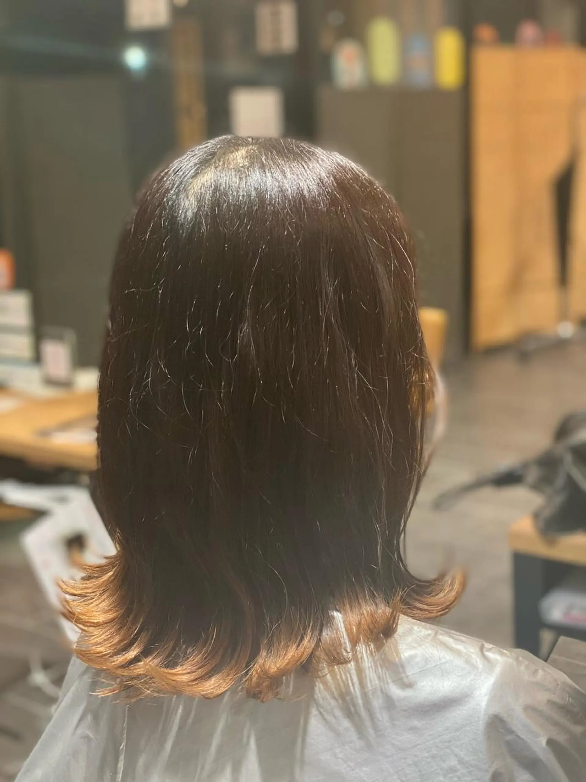 セミロング 尾崎 優也のヘアスタイル