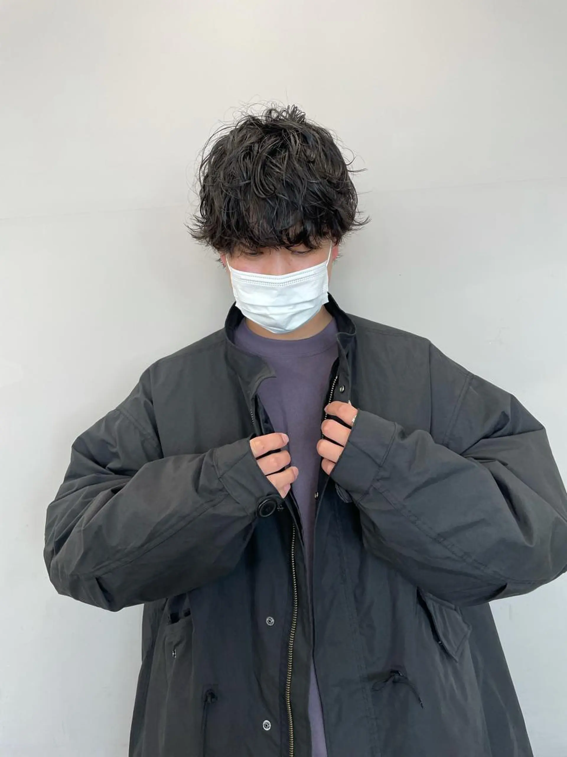 ショート パーマ メンズ 関 京磨のヘアスタイル