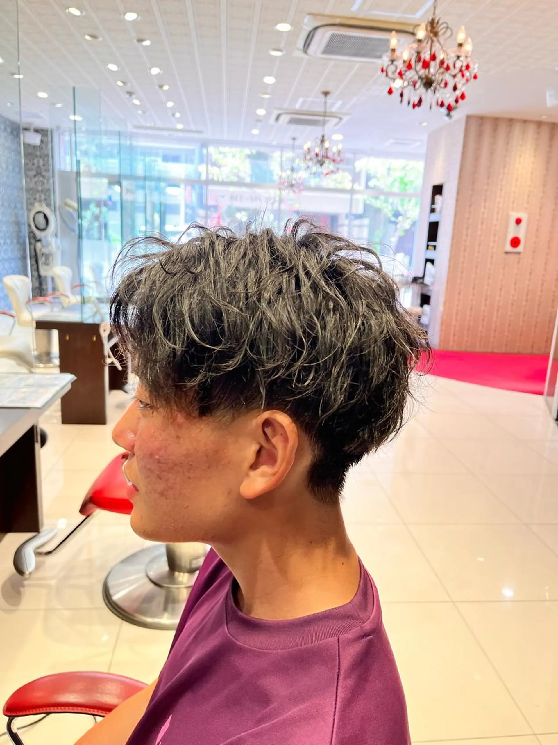 メンズ 縮毛/髪質改善 上野颯太のヘアスタイル