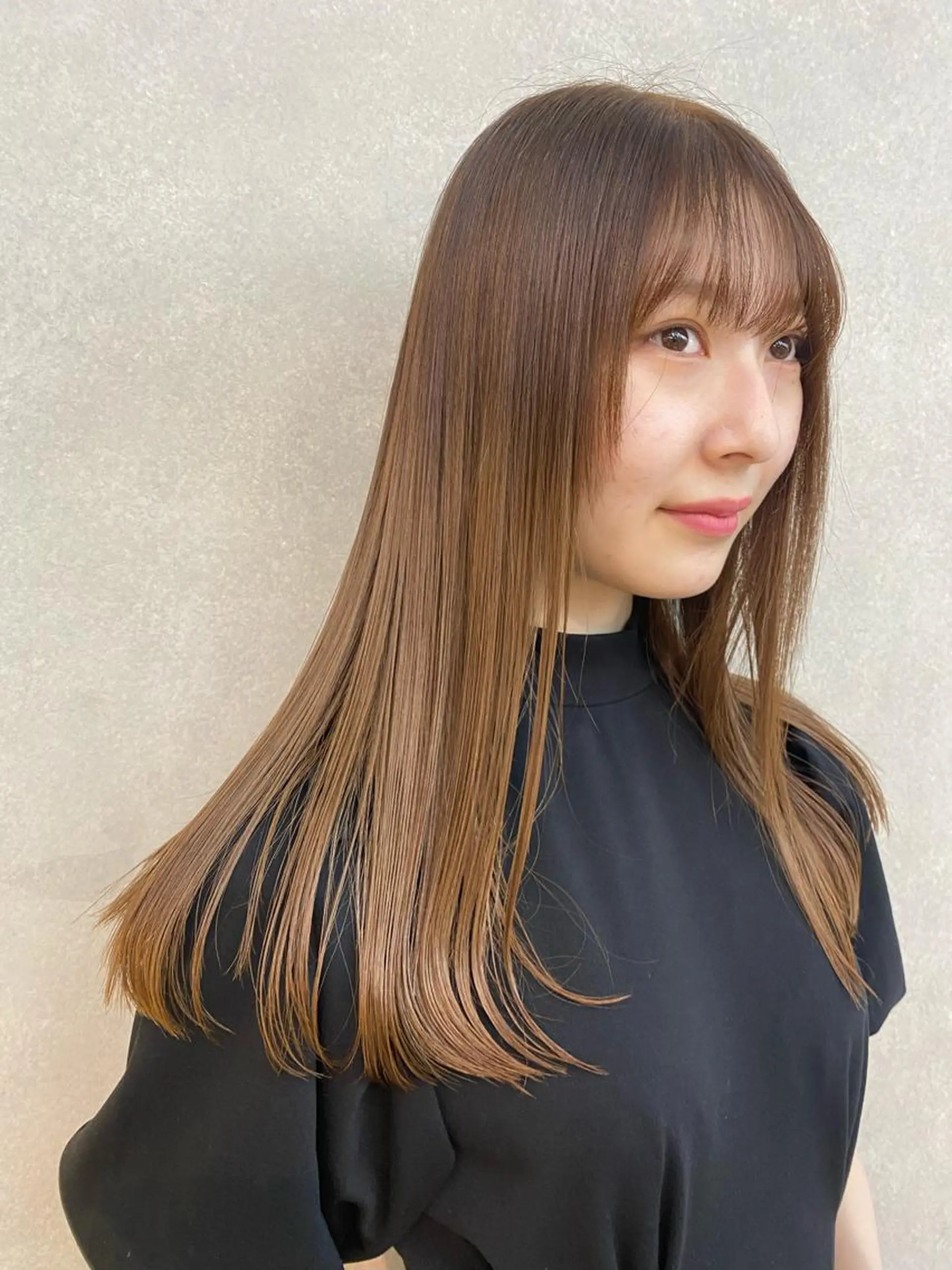 ロング カラー 顔周りカット/透明感 カラー✂️MEIのヘアスタイル