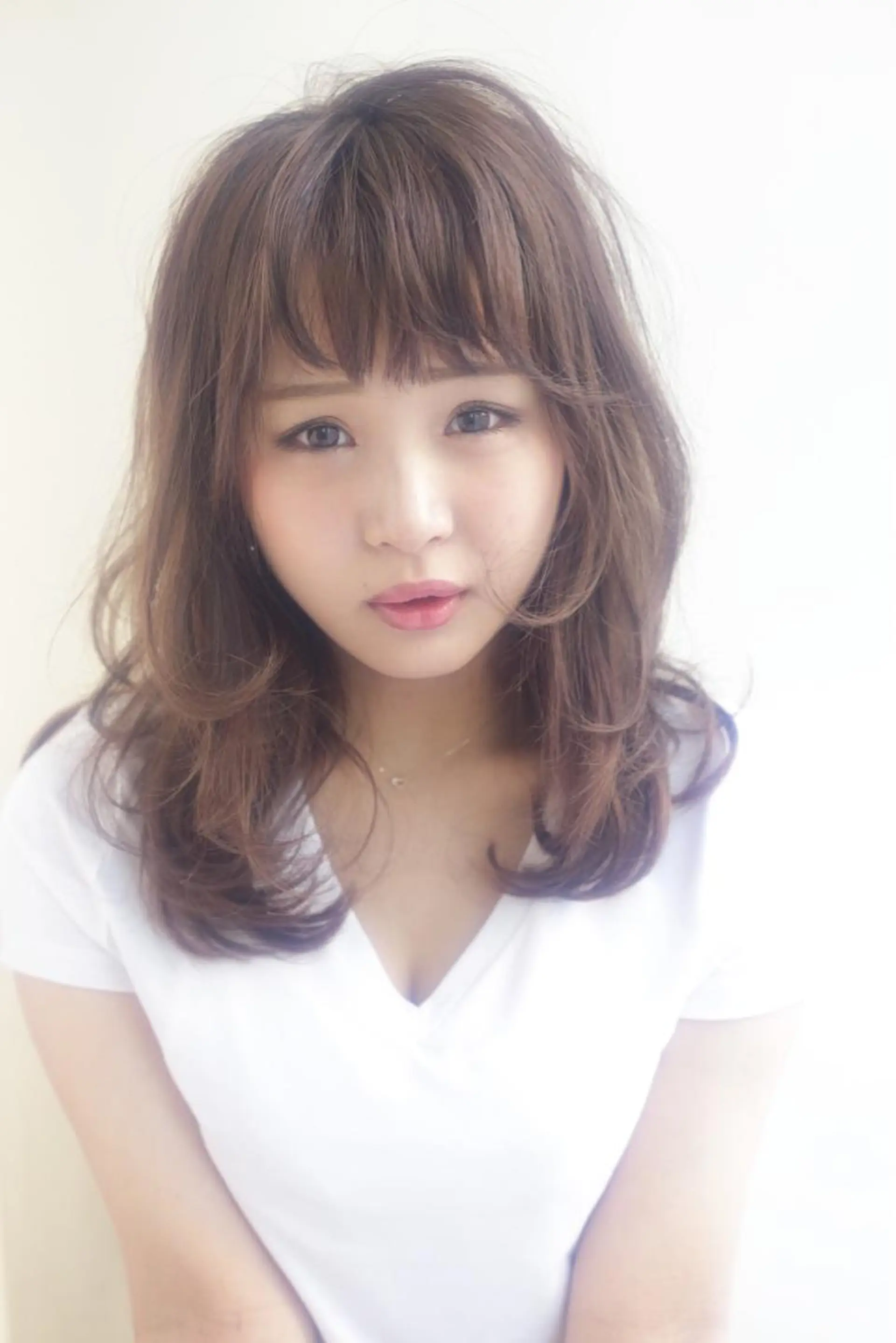 ミディアム アッシュ タジマ ヤスヒサのヘアスタイル