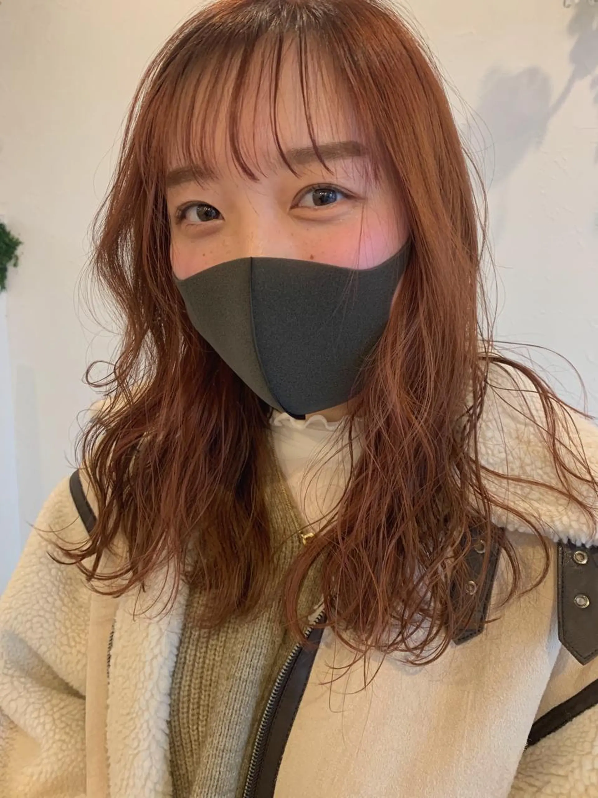 セミロング カラー オレンジ ピンクカラー m ā l o.🌷 サカモトマイコのヘアスタイル