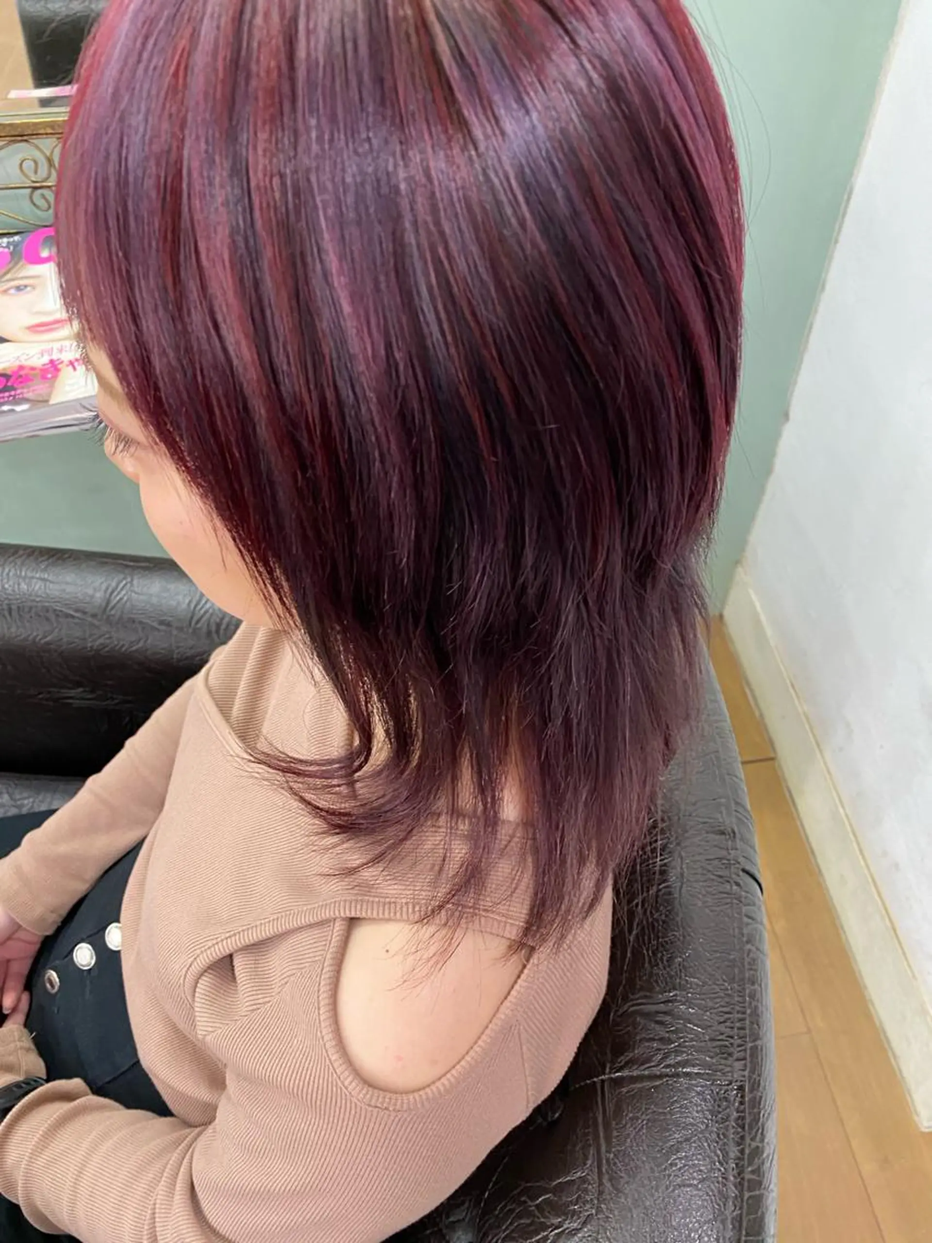 セミロング カラー ヘアアレンジ R ri R takagiのヘアスタイル