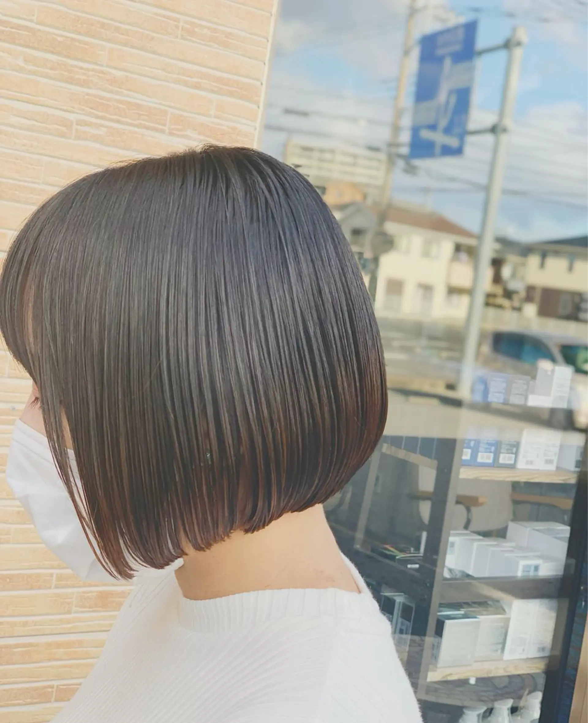ショート ボブ メンズスタイル バレイヤージュ　齋藤のヘアスタイル