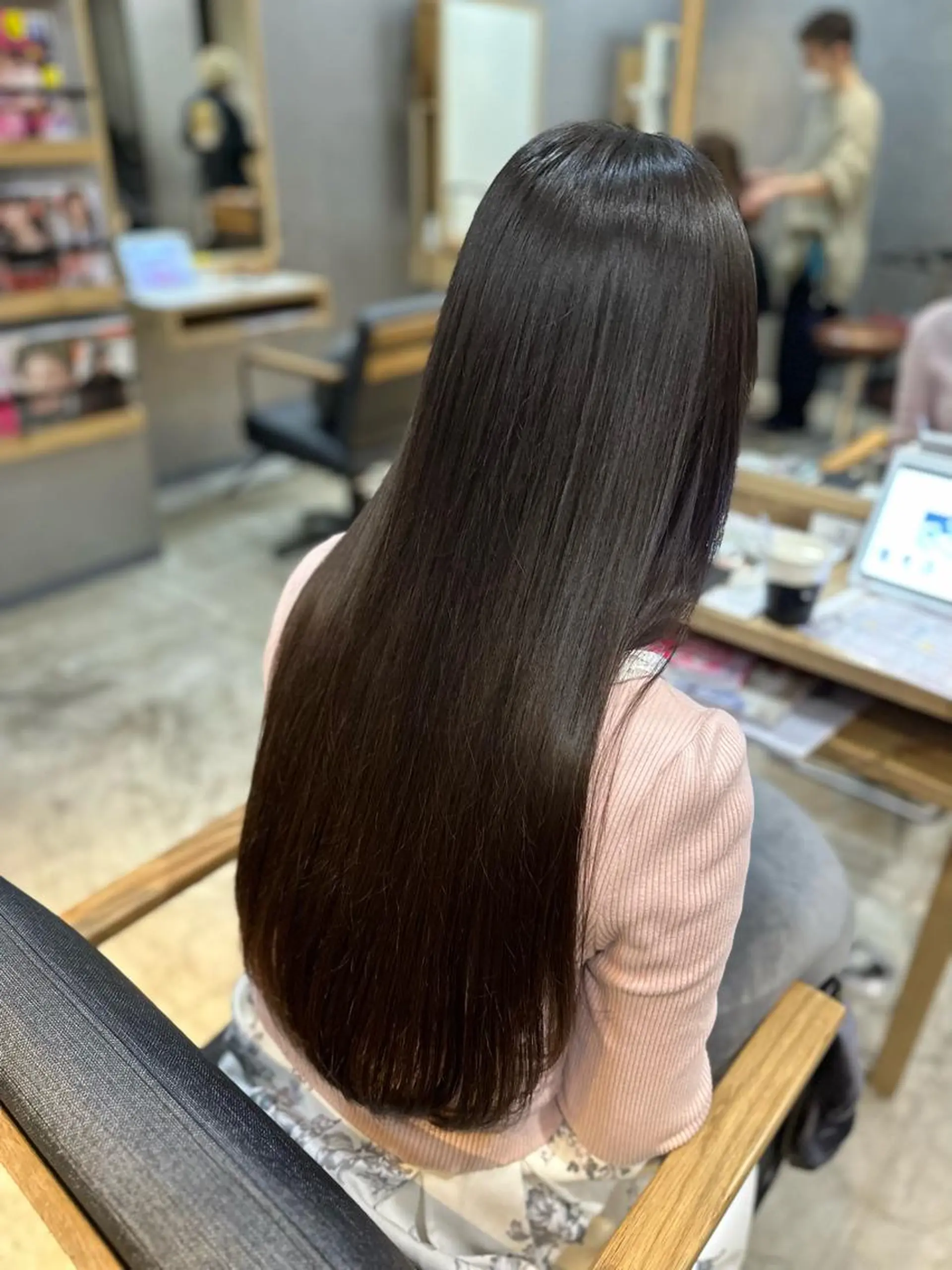 ロング 縮毛矯正 DAICHI inity心斎橋のヘアスタイル