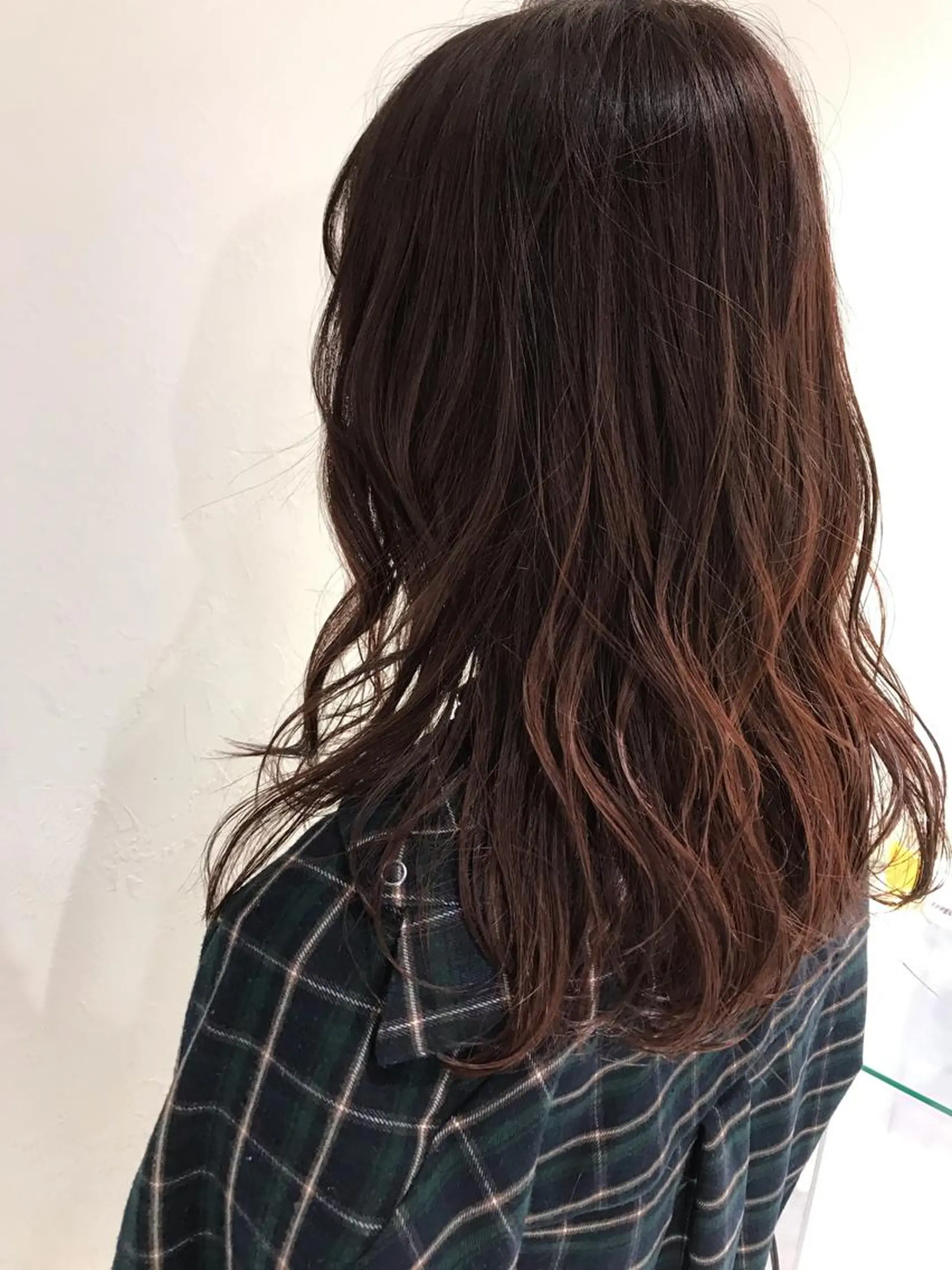 ロング カラー 赤み消し韓国ヘア レイヤー縮毛🤍渡邉のヘアスタイル