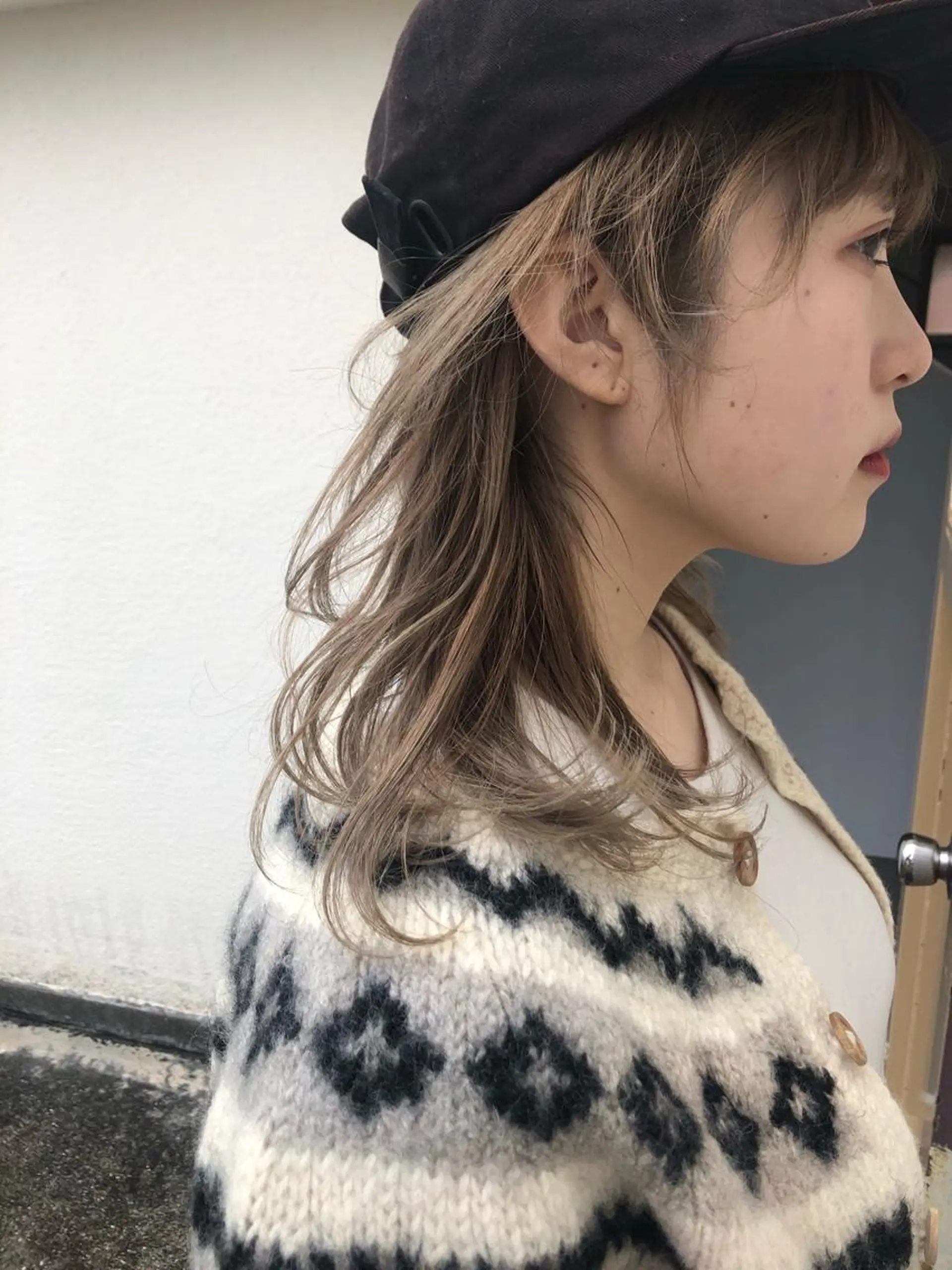 ロング カラー ベージュカラー ブリーチ ケアブリーチ Pia ツボイ ケイタのヘアスタイル