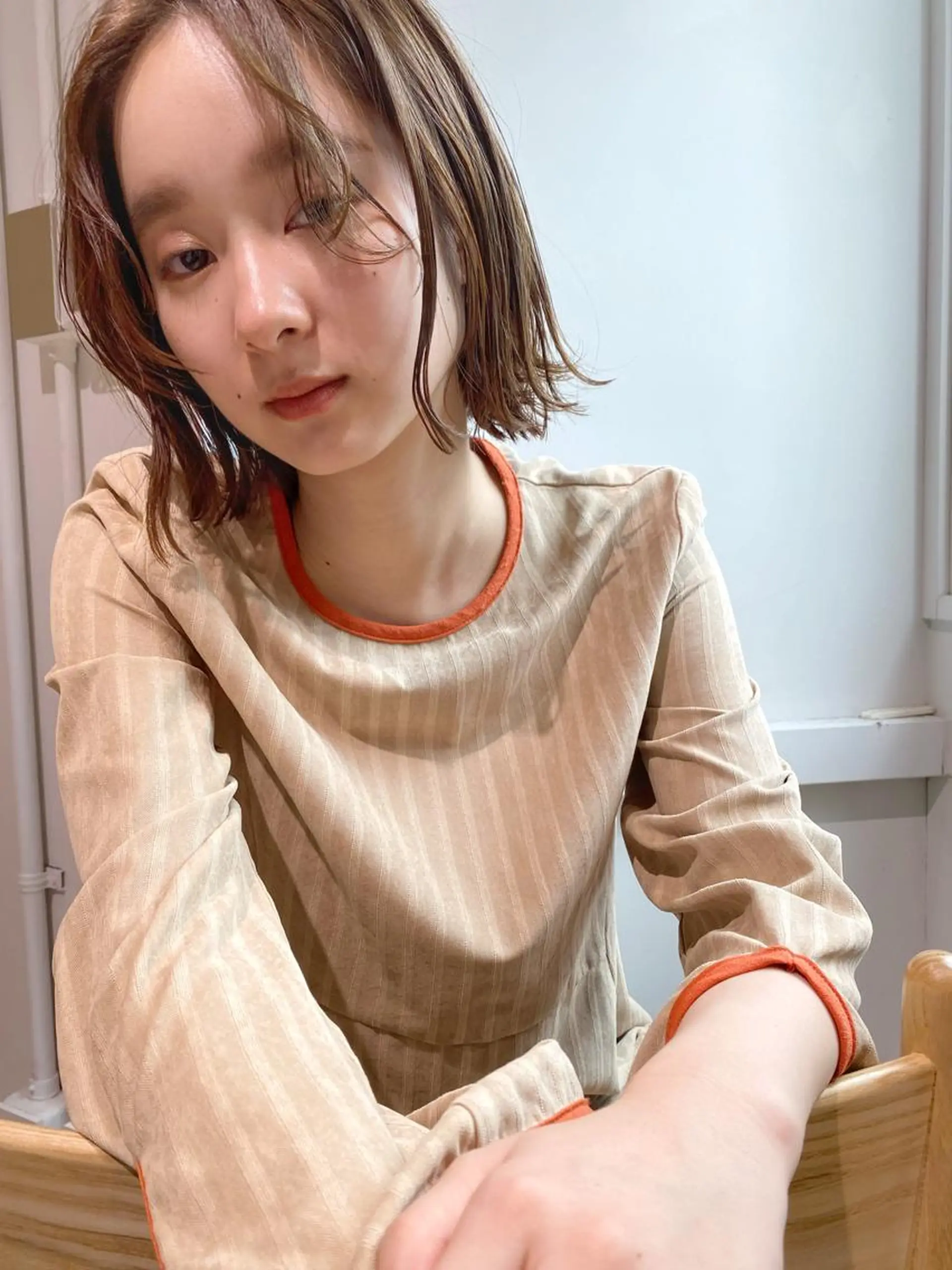 ショート カラー ベージュカラー ボブ カット ヘアカラー トリートメント GO TODAY SHAiRE SALON Arc店所属・🉐メンズヘア特化 men's/ケンイチのヘアスタイル