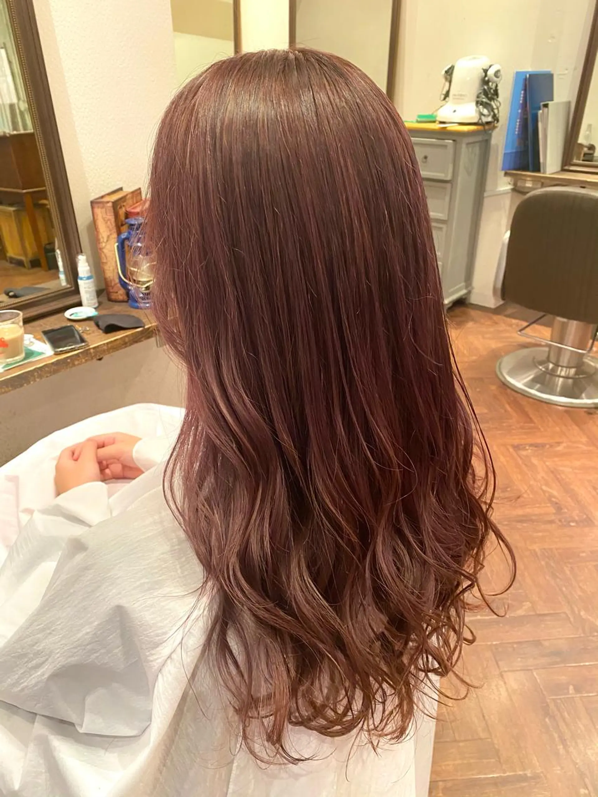 ロング カラー ブリーチ ピンクカラー 🌈🌸あおき みちる🌟💗のヘアスタイル